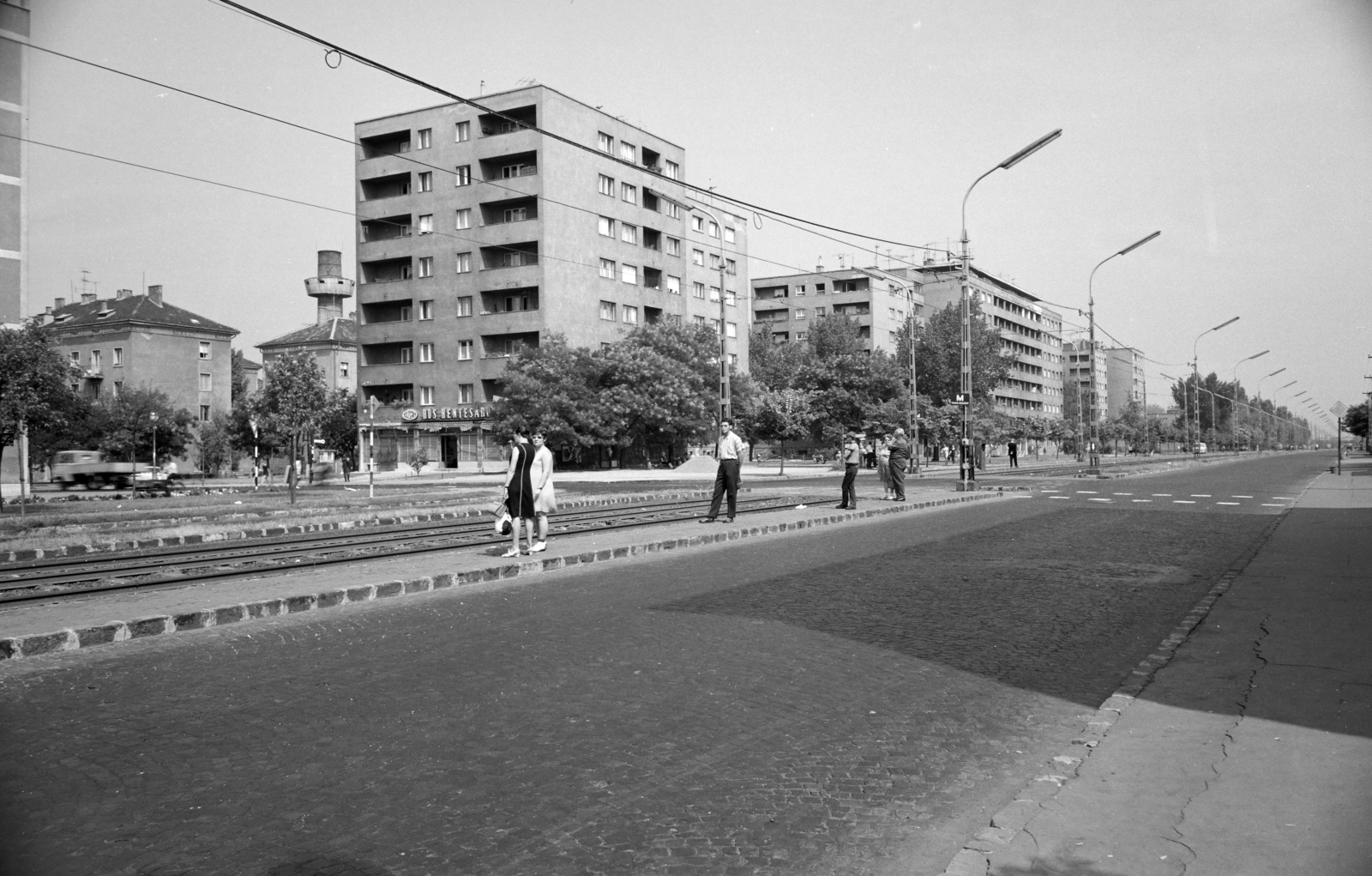 Magyarország, Budapest XIII., Béke utca, szemben a Fiastyúk (Thälmann) utca torkolata., 1967, Artfókusz, Fábián József, Budapest, Fortepan #279582