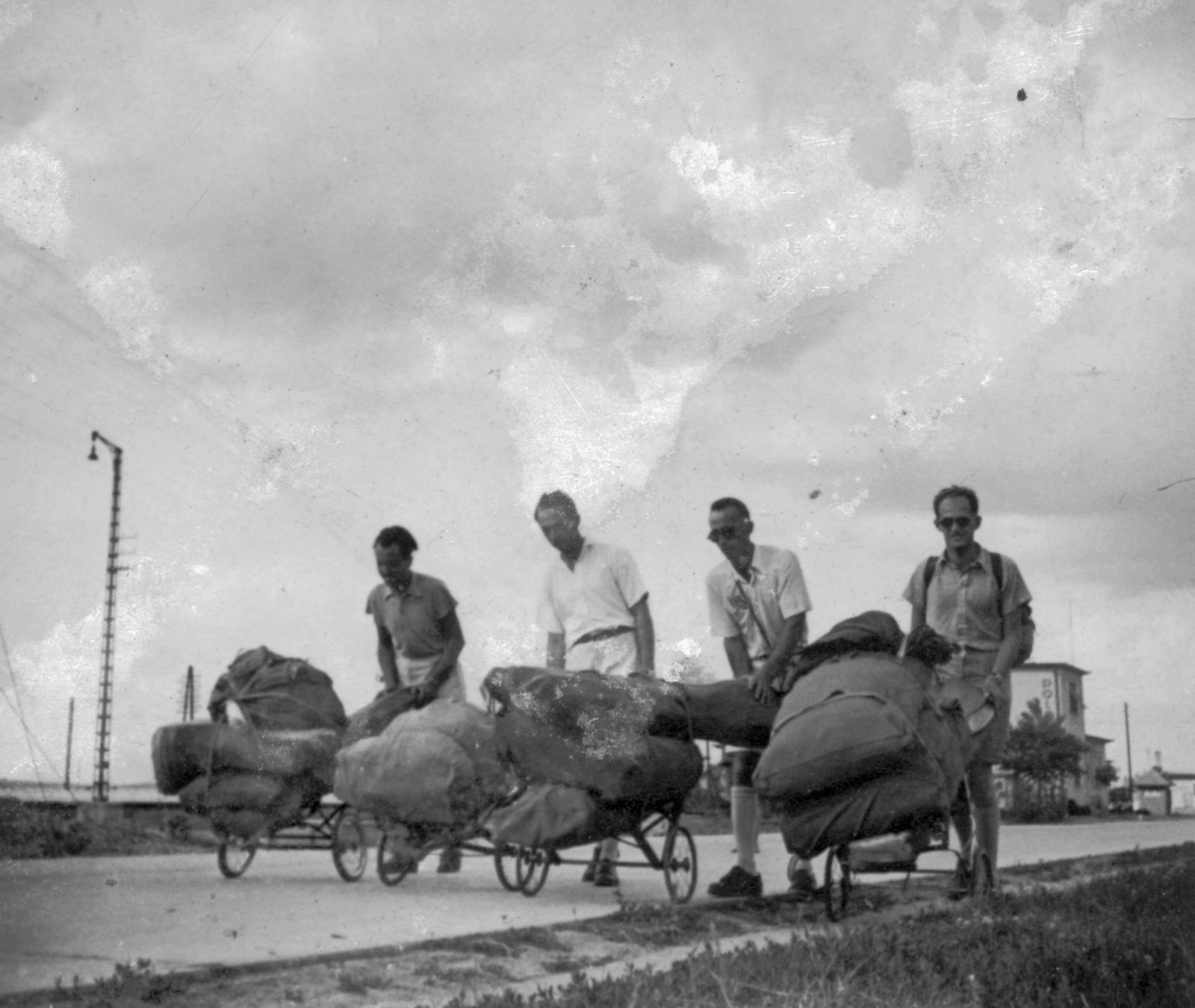 1938, Lukács Zsolt, wheelbarrow, Fortepan #27991