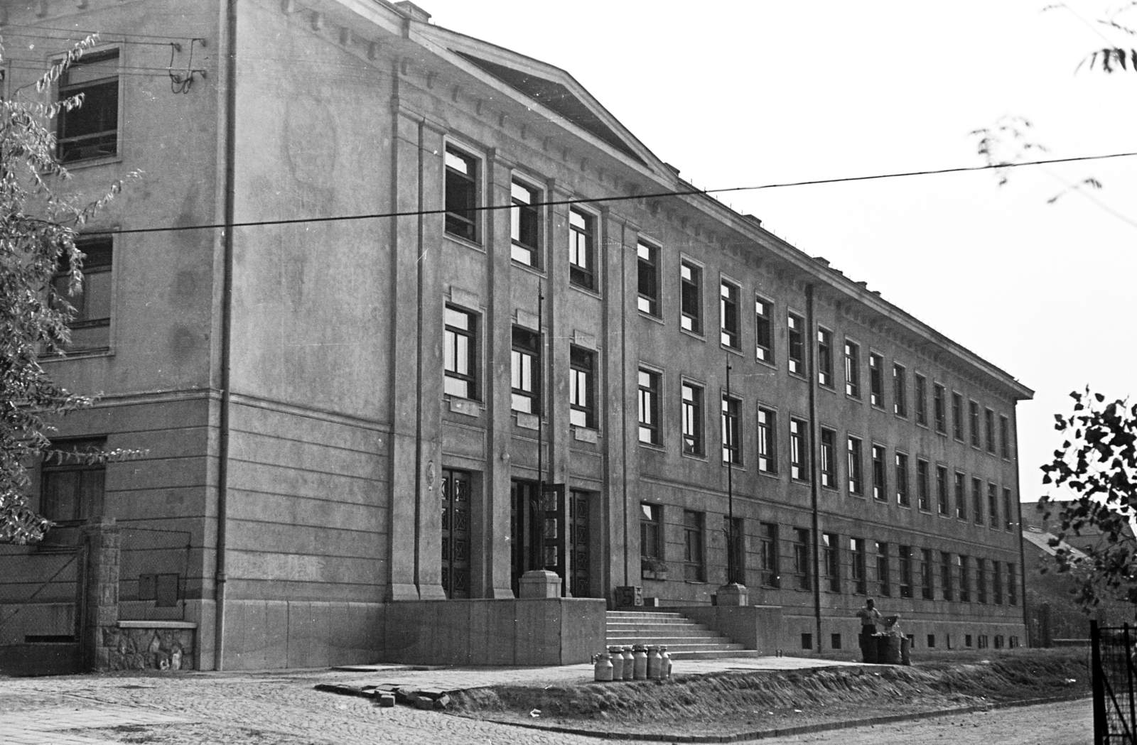 Hungary, Budapest XI., Köbölkút utca 27-29., Köbölkúti utcai Általános Iskola (később Újbudai Ádám Jenő Általános Iskola)., 1962, Artfókusz, Budapest, Fortepan #279918