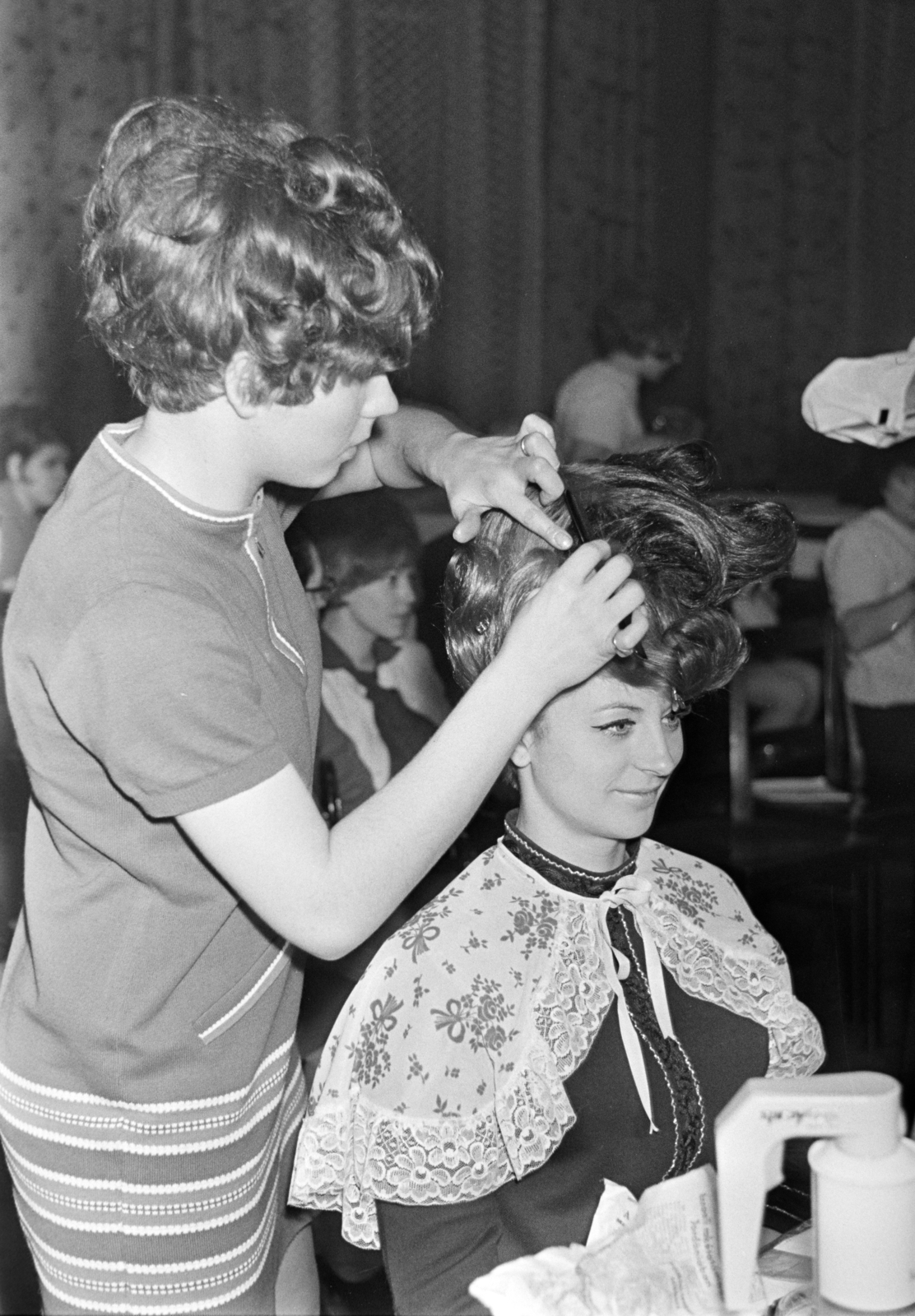 1967, Artfókusz, hairdresser, Fortepan #280362