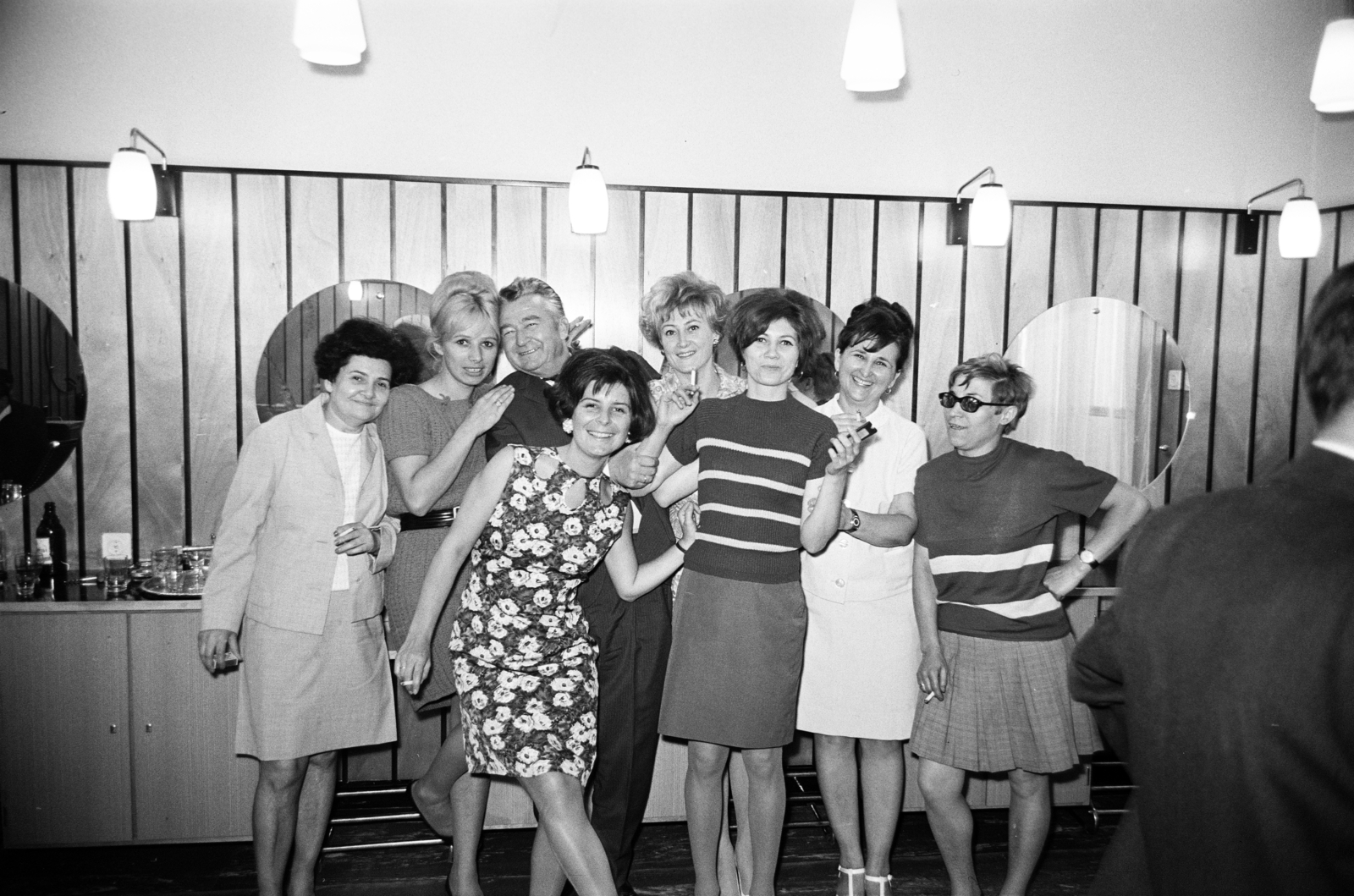 1967, Artfókusz, Fábián József, nők, csoportkép, fodrászat, Fortepan #280478