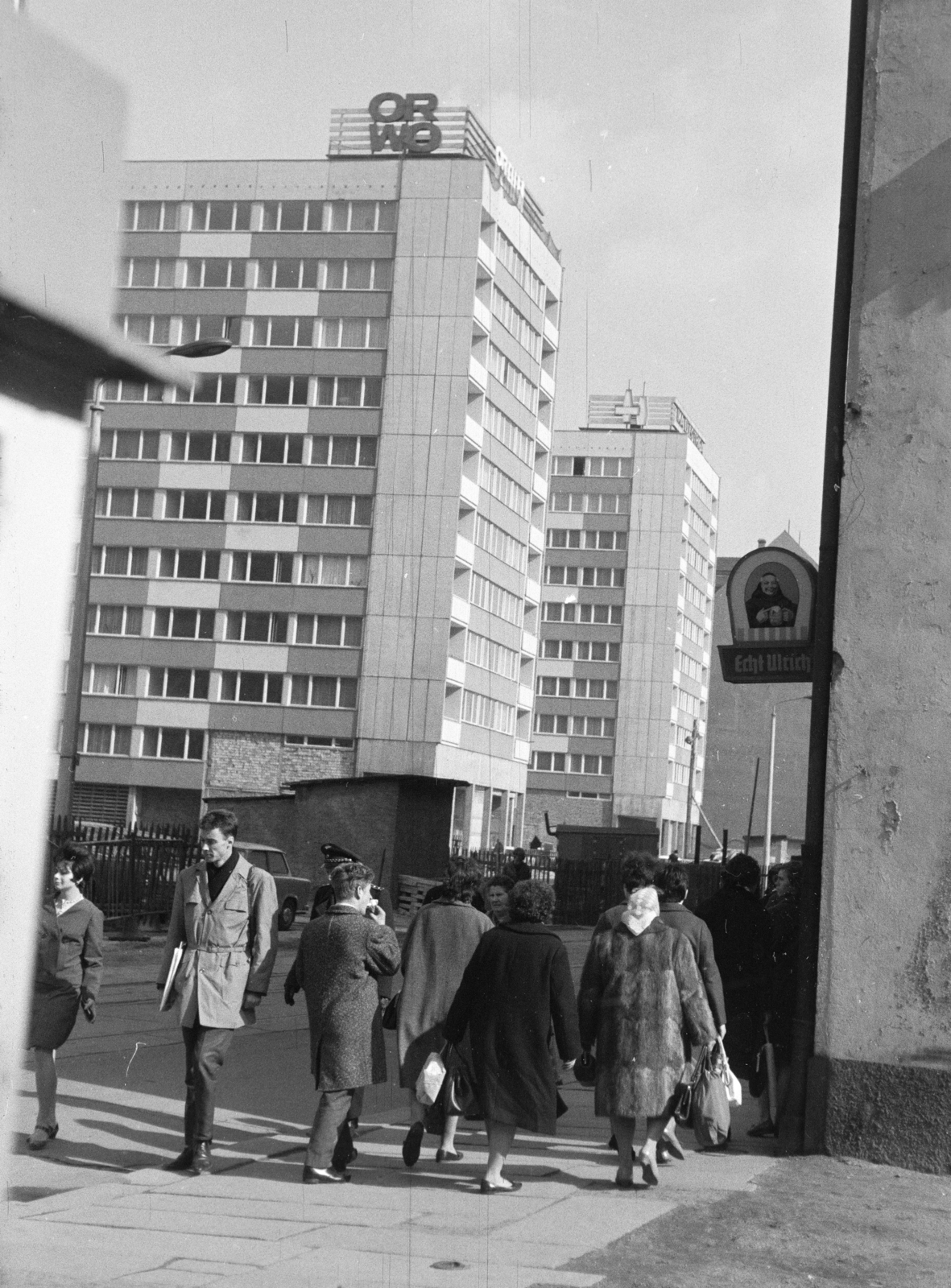 Germany, Leipzig, Brühl, a 10-es számú foghíjtelektől fényképezve., 1967, Artfókusz, GDR, Fortepan #280739