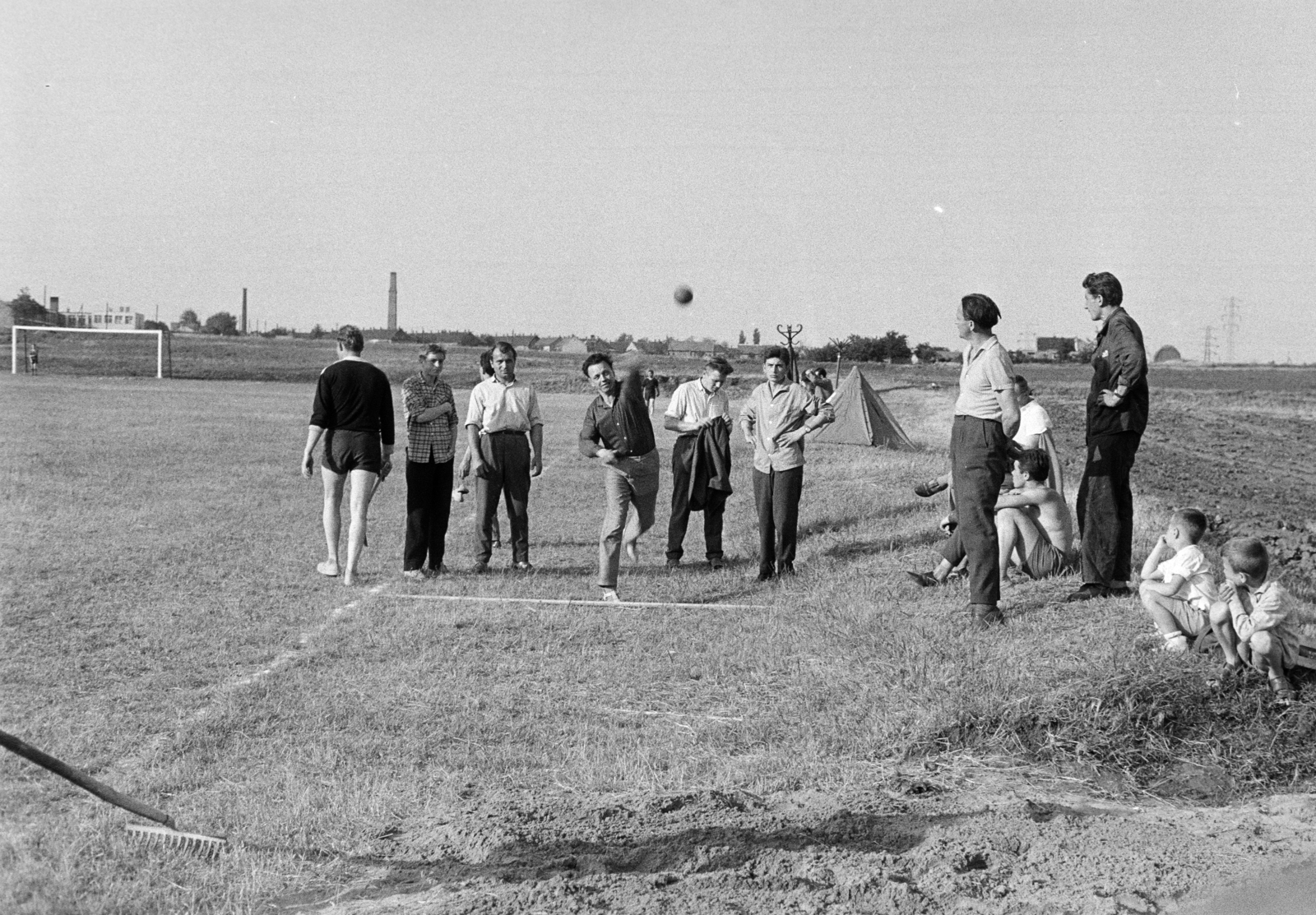 1960, Artfókusz, Fábián József, gereblye, súlylökés, atlétika, Fortepan #280859