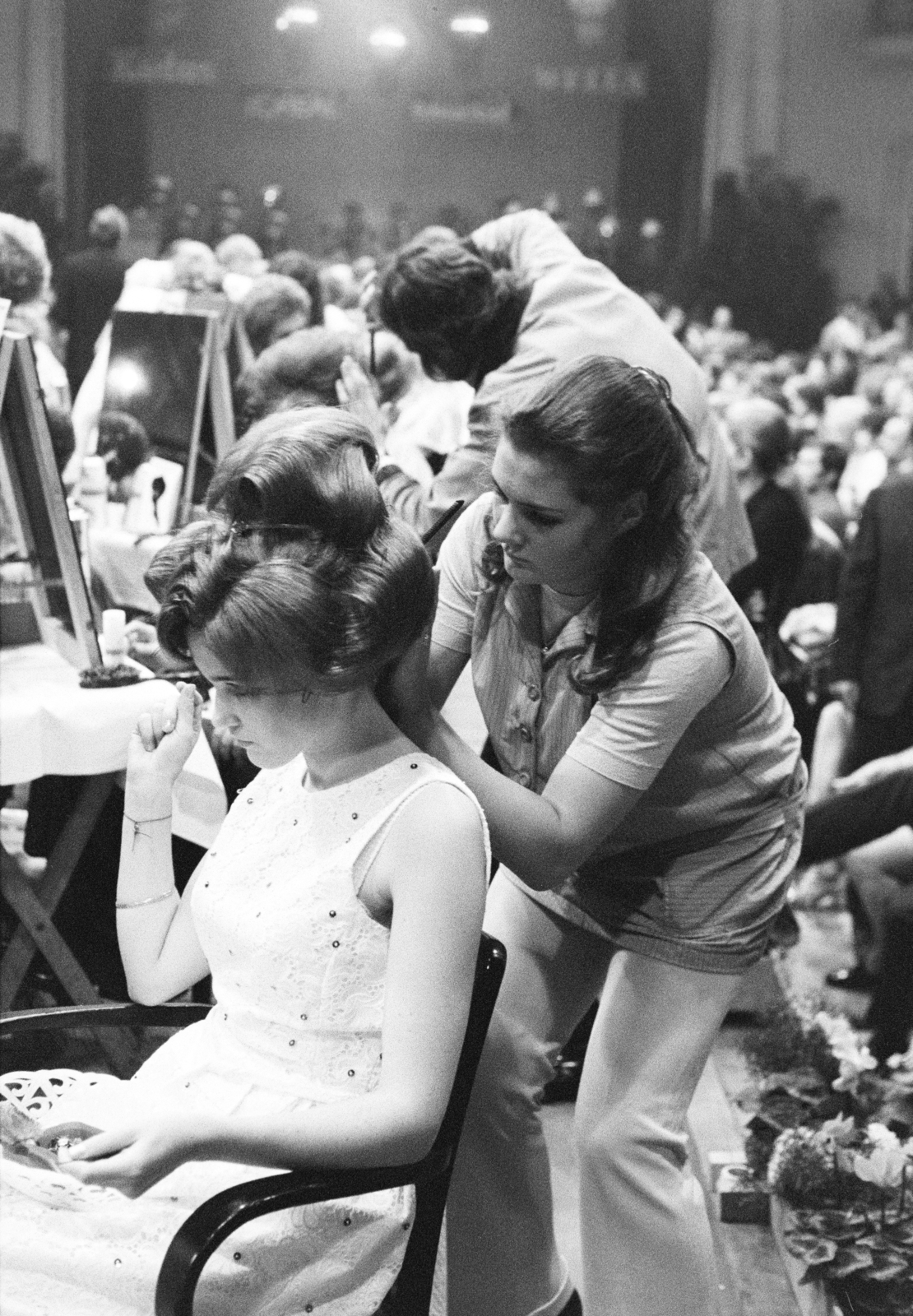 1972, Artfókusz, hairdo, Fortepan #280940