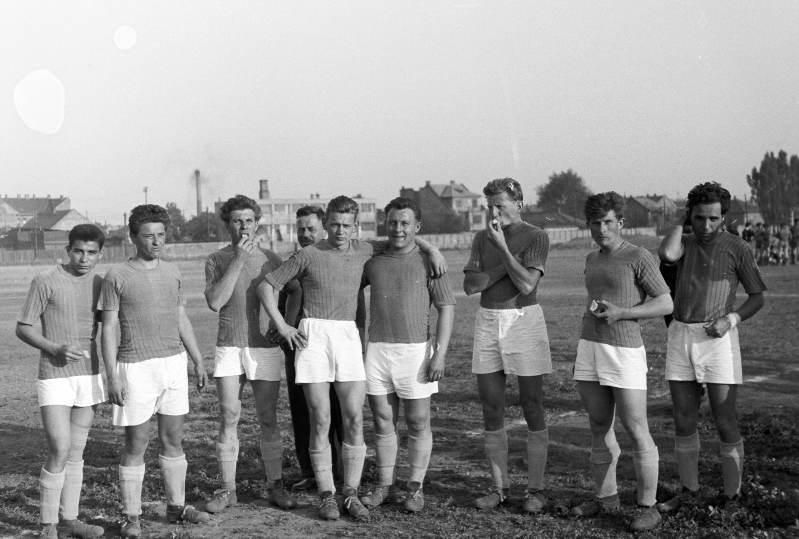 Magyarország, Budapest XIII., Fáy utca, a Vasas egyik edzőpályája., 1958, Artfókusz, Fábián József, Budapest, Fortepan #280980