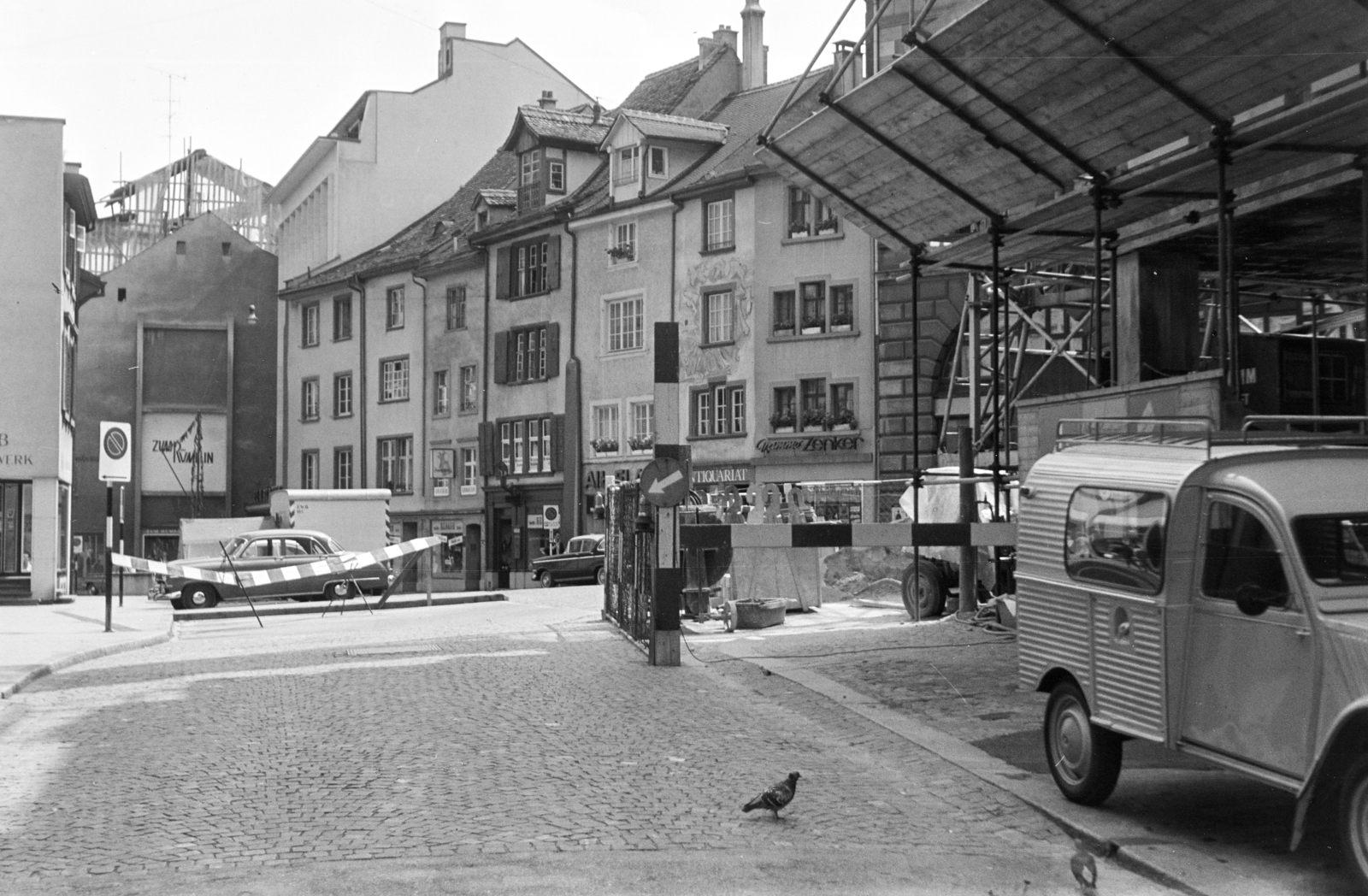 Switzerland, Basel, Münzgasse, szemben a Gerbergässlein., 1966, Artfókusz, Fortepan #281030