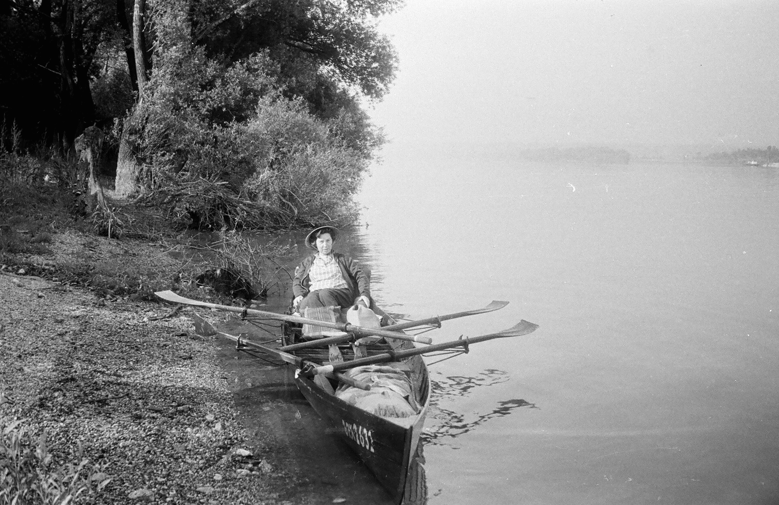 1961, Umann Kornél, straw hat, Fortepan #28150