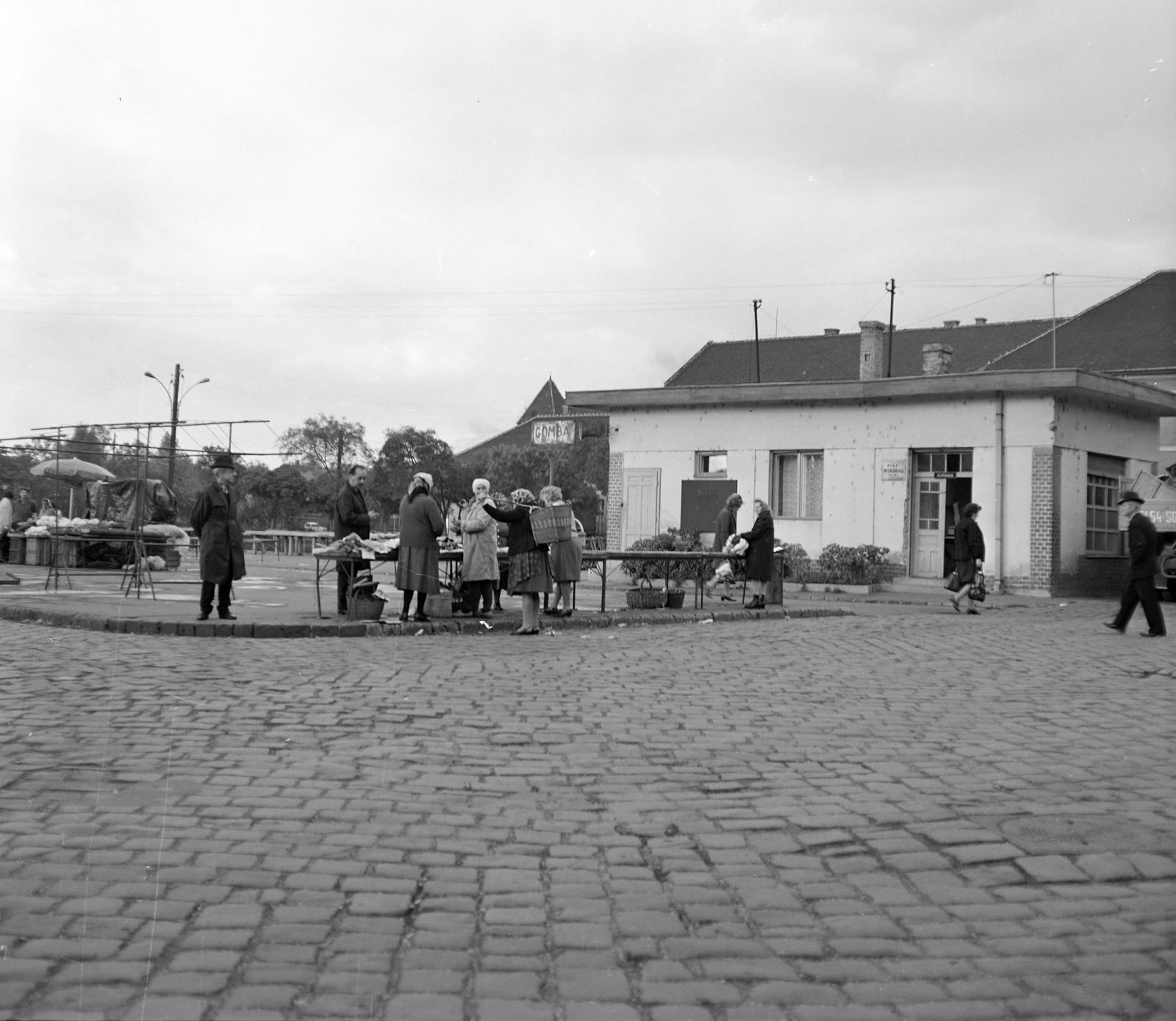 Magyarország, Budapest XIX., Kossuth tér, piac. A kép forrását kérjük így adja meg: Fortepan / Budapest Főváros Levéltára. Levéltári jelzet: HU.BFL.XV.19.c.10, 1971, Budapest Főváros Levéltára / BRFK helyszínelési fényképei, BRFK Hivatala Bűnügyi Technikai Osztály, Budapest, Fortepan #284322