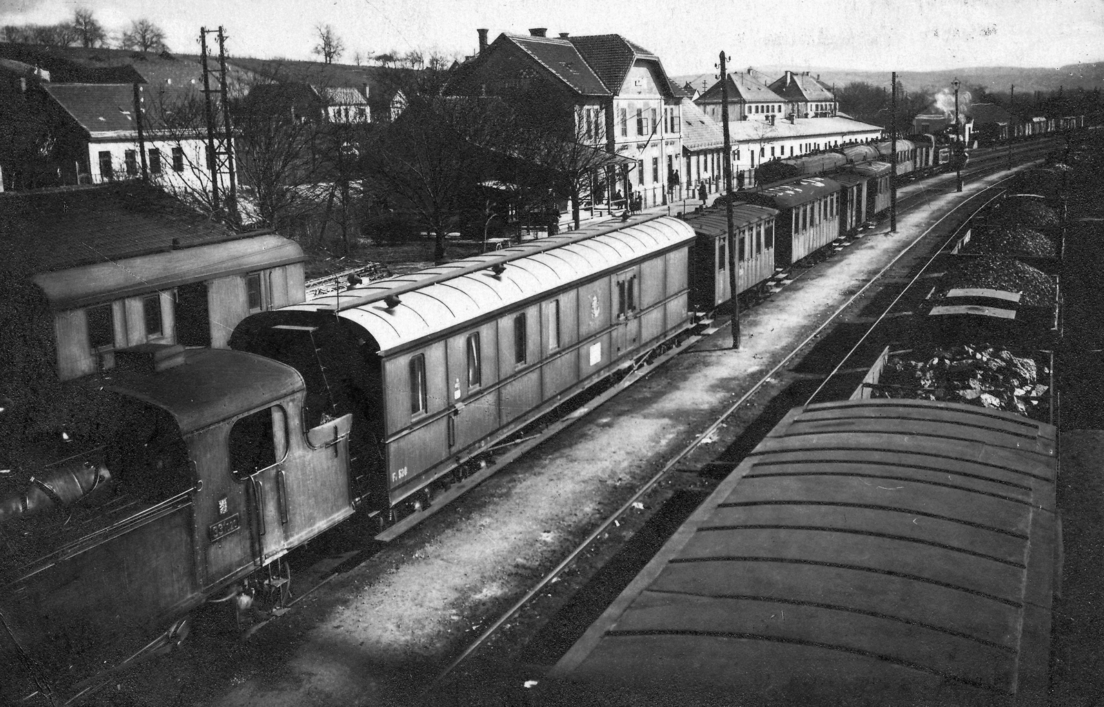 Magyarország, Szob, vasútállomás., 1928, Jurányi Attila, gőzmozdony, vasút, Fortepan #28435