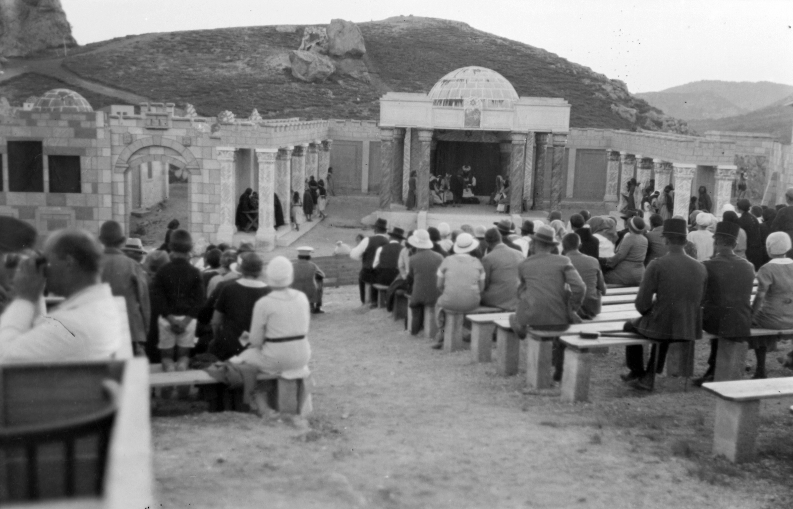 Hungary, Budaörs, Kő-hegy, a Budaörsi Passió szabadtéri előadása., 1933, Fortepan, theater, Fortepan #28471