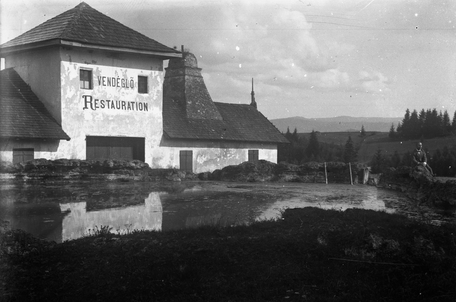 Slovakia, Vyšné Ružbachy, korábban Felső-Ruzsbach, ma Vyšné Ružbachy., 1900, Fortepan, restaurant, water, Fortepan #2848