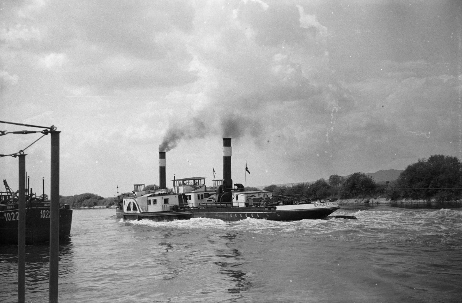 1971, Domokos József, steamboat, Fortepan #284814