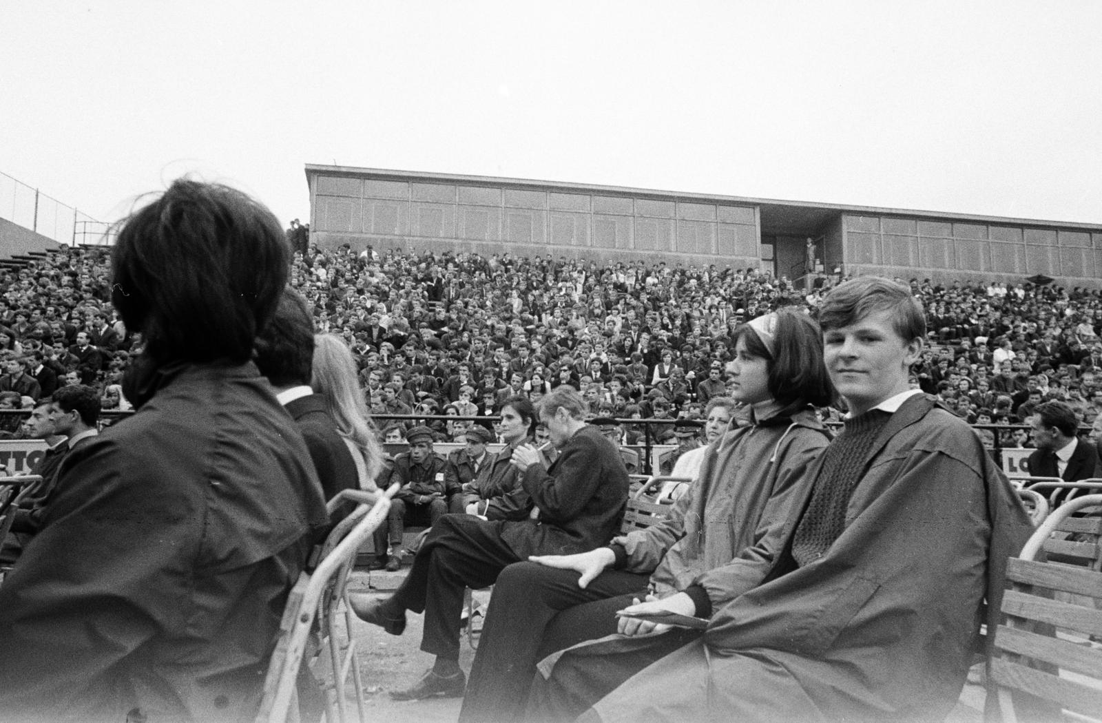 Magyarország, Budapest XIV., Istvánmezei út, Kisstadion. A felvétel a Spencer Davis Group koncertjén készült., 1967, Domokos József, Budapest, Fortepan #284827