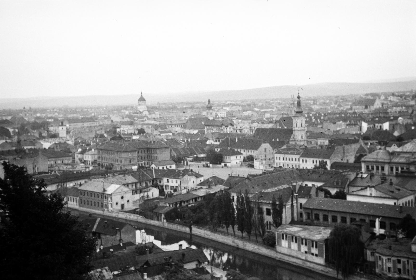 Romania,Transylvania, Cluj-Napoca, kilátás a Fellegvárból., 1943, Fortepan/Album090, Fortepan #284924