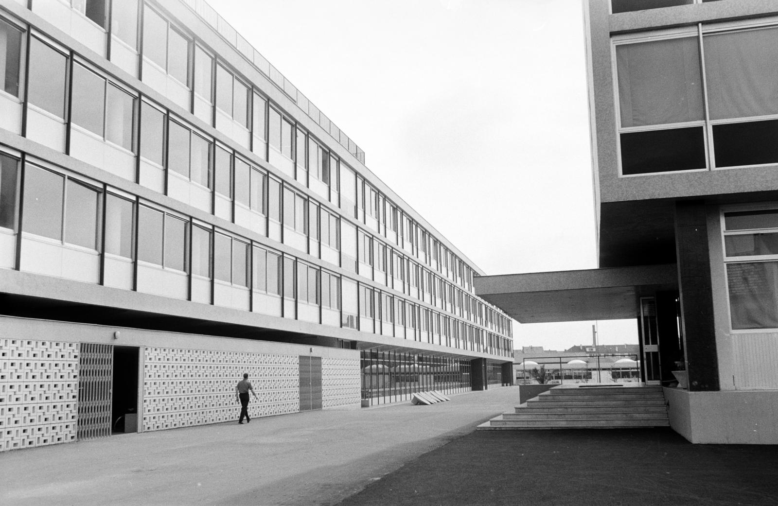 1963, Gara Andor, window, modern architecture, Fortepan #285081