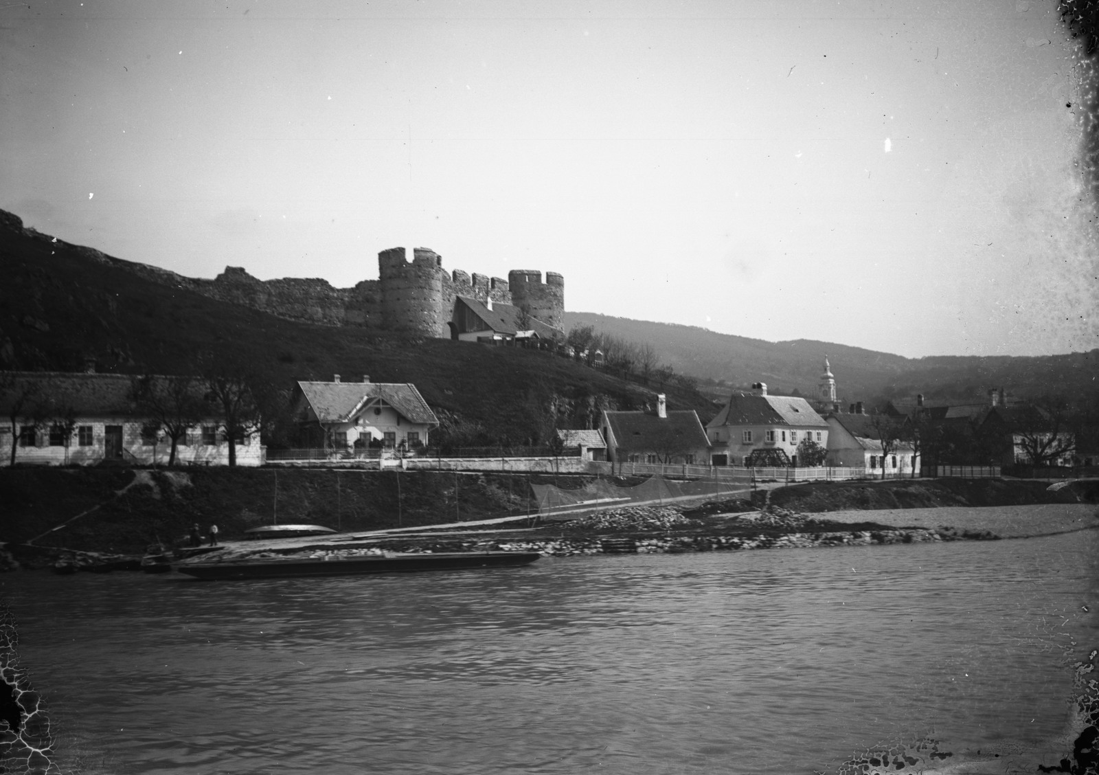 Slovakia, Devín, a vár keleti része Ausztria felől nézve., 1919, Fortepan, Czechoslovakia, castle, Fortepan #2851