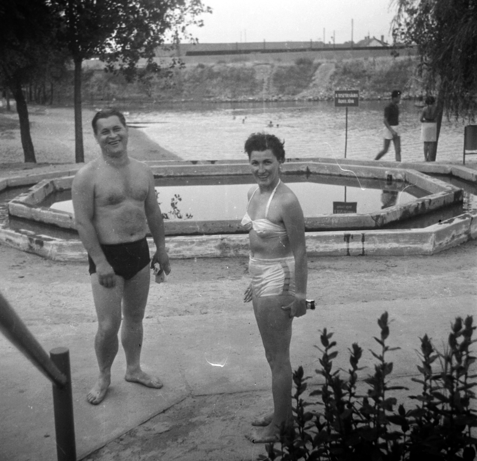 Hungary, Budapest XI., Lágymányosi öböl északnyugati része., 1953, Fortepan, pool, Budapest, Fortepan #28510