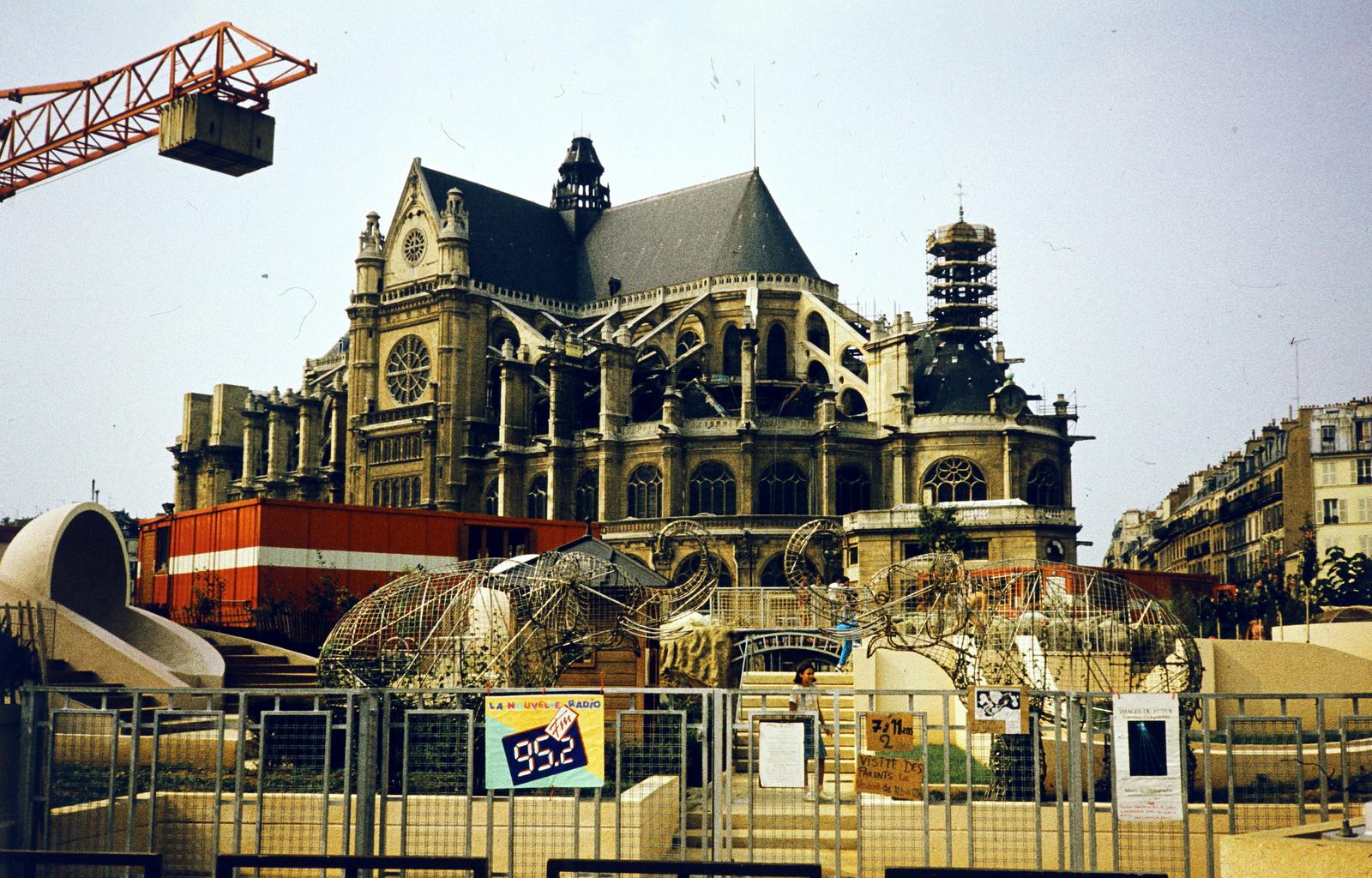 France, Paris, Szent Eustachius-templom (Église Saint-Eustache)., 1983, Gara Andor, Fortepan #285105