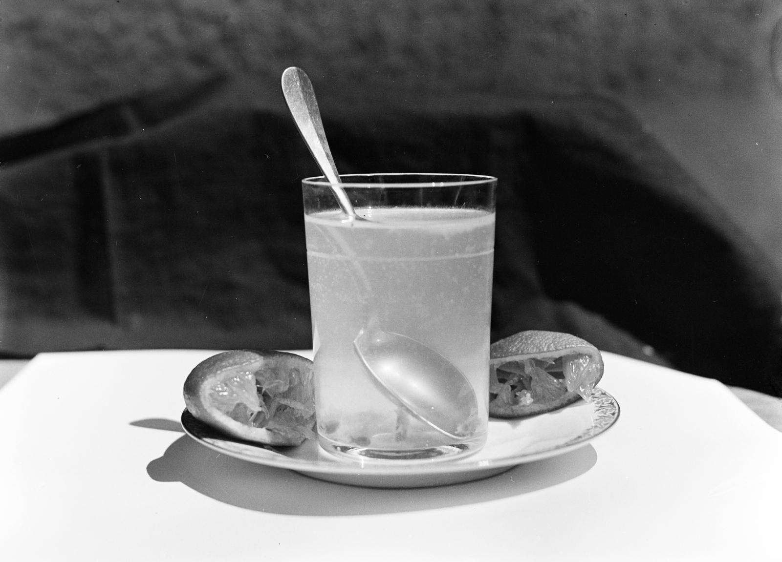 1931, Gara család, Best of, csendélet, citrom, pohár, Fortepan #285128