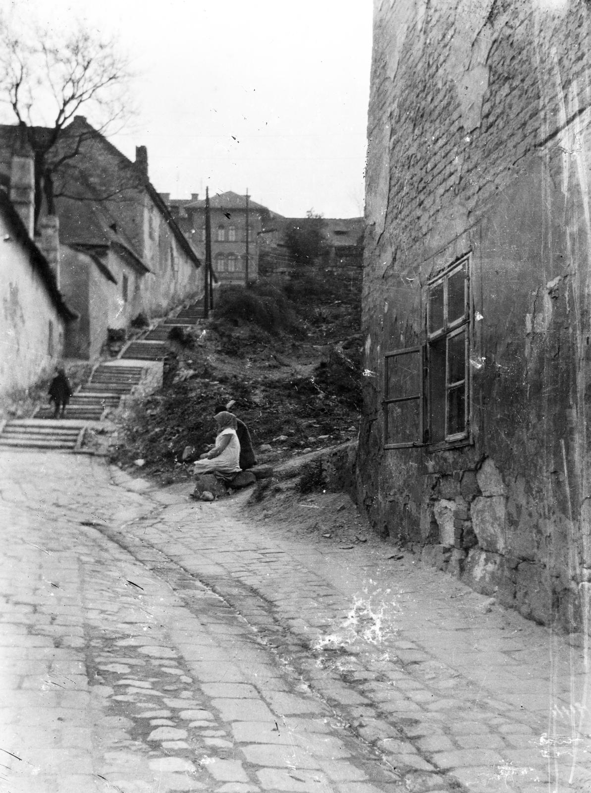 Magyarország, Tabán, Budapest I., Kőműves lépcső., 1924, Gara Andor, Budapest, Fortepan #285143