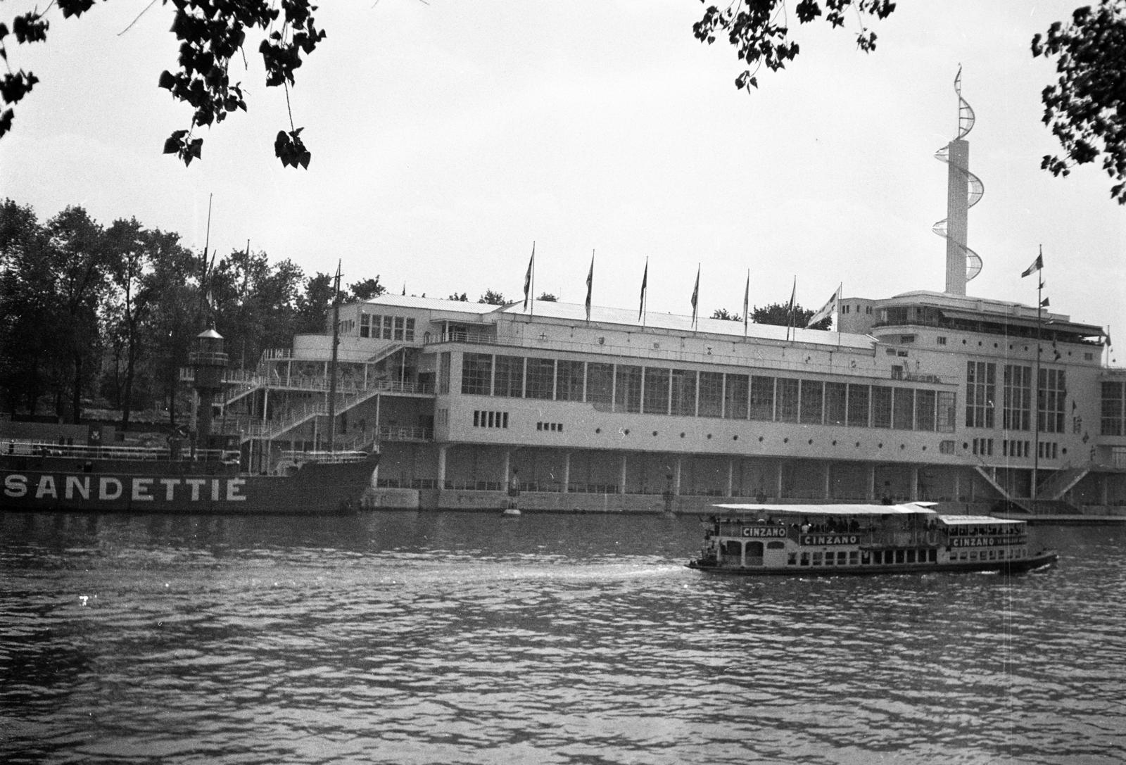France, Paris, Világkiállítás 1937., a kereskedelmi flotta pavilonja., 1937, Gara Andor, Fortepan #285304