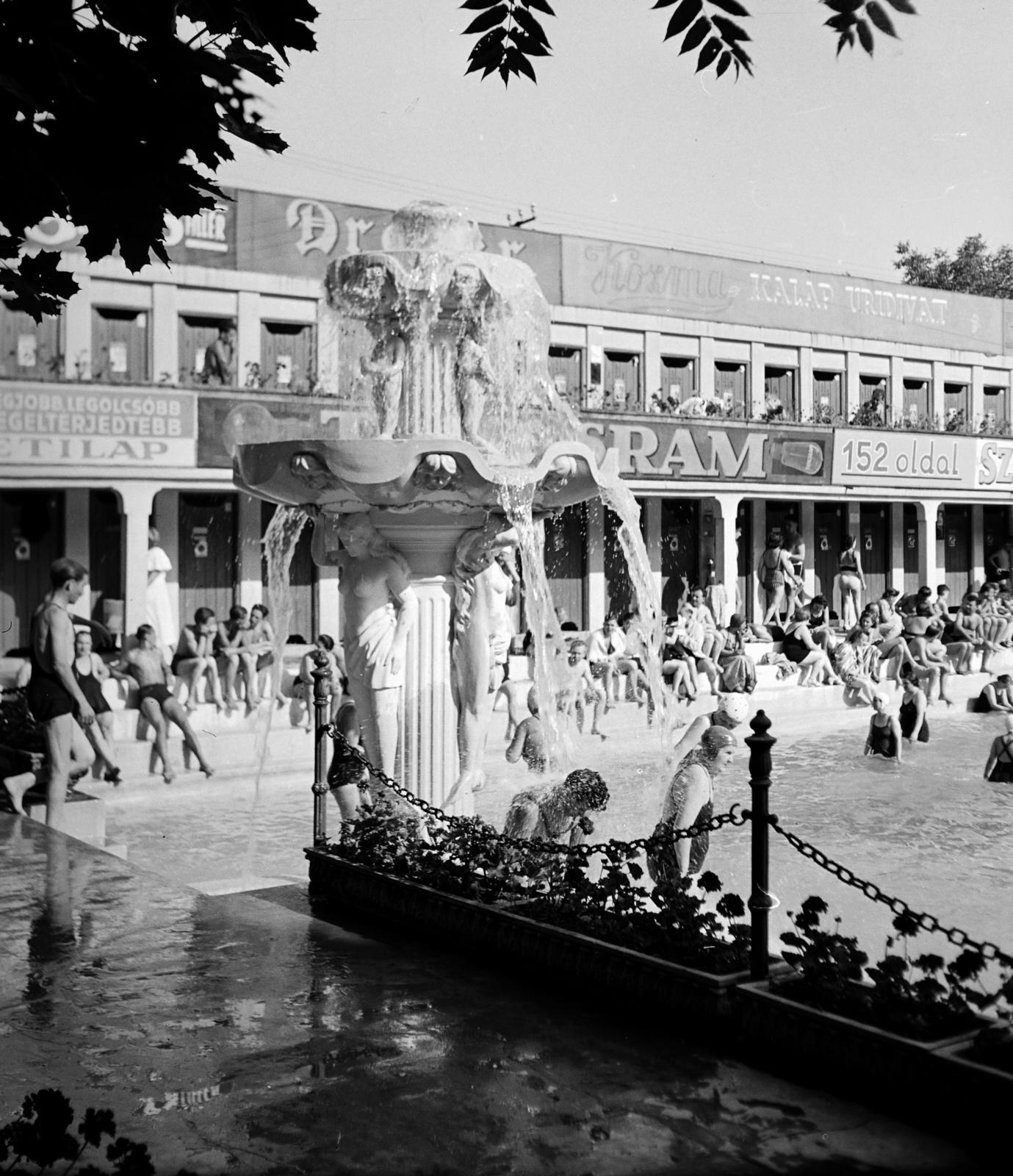 Magyarország, Budapest III., Csillaghegyi strandfürdő., 1934, Gara Andor, Budapest, Fortepan #285363