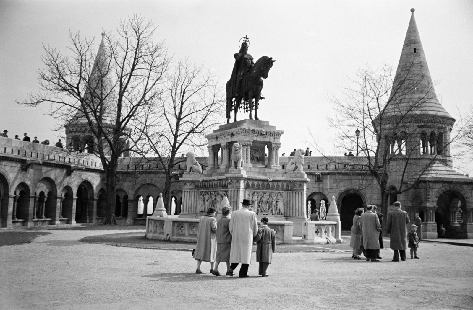 1955, Gara Andor, Szent István-ábrázolás, szobor, Fortepan #285410