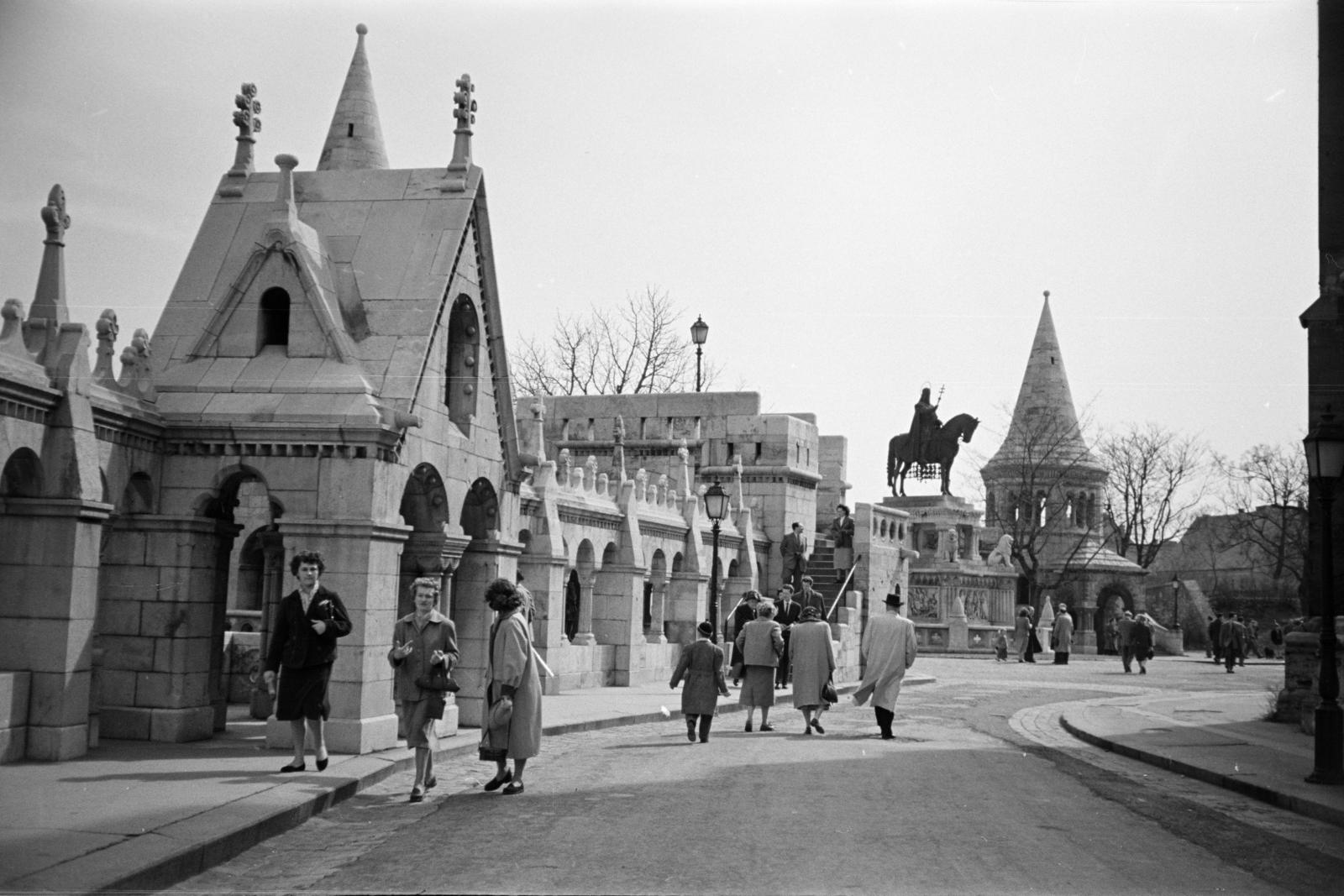 1955, Gara Andor, Szent István-ábrázolás, szobor, Fortepan #285411