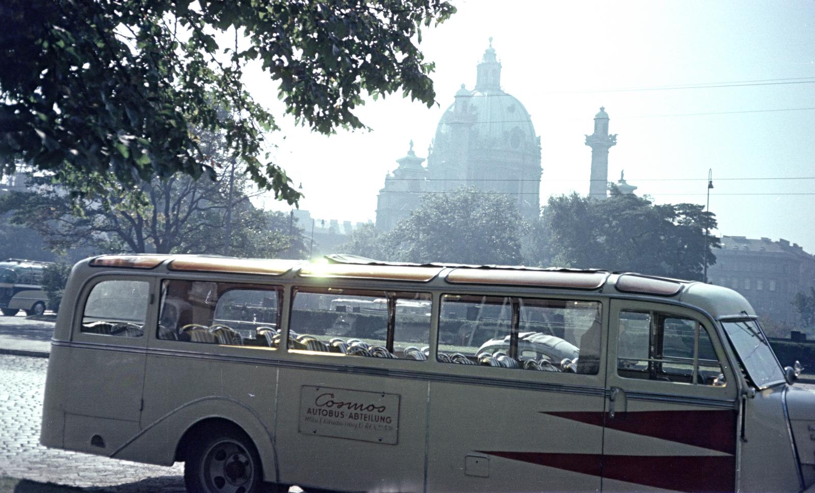 1959, Gara család, bus, colorful, Fortepan #285481