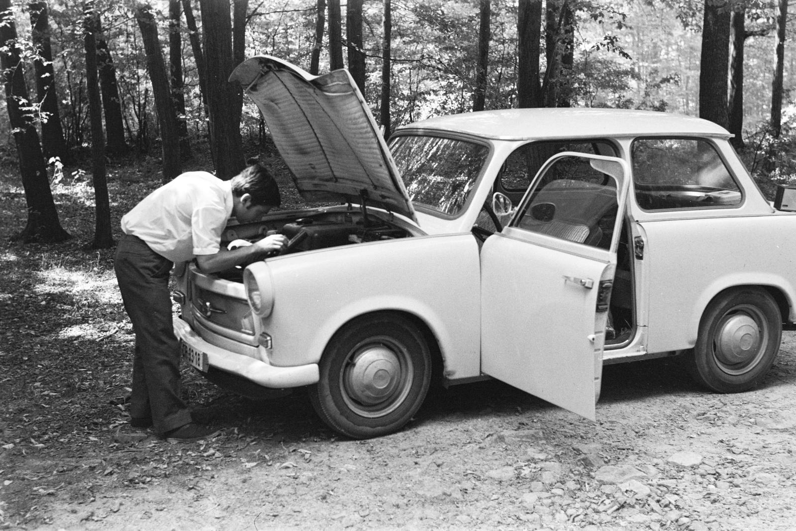 1968, Gara Andor, Trabant 601, Fortepan #285674