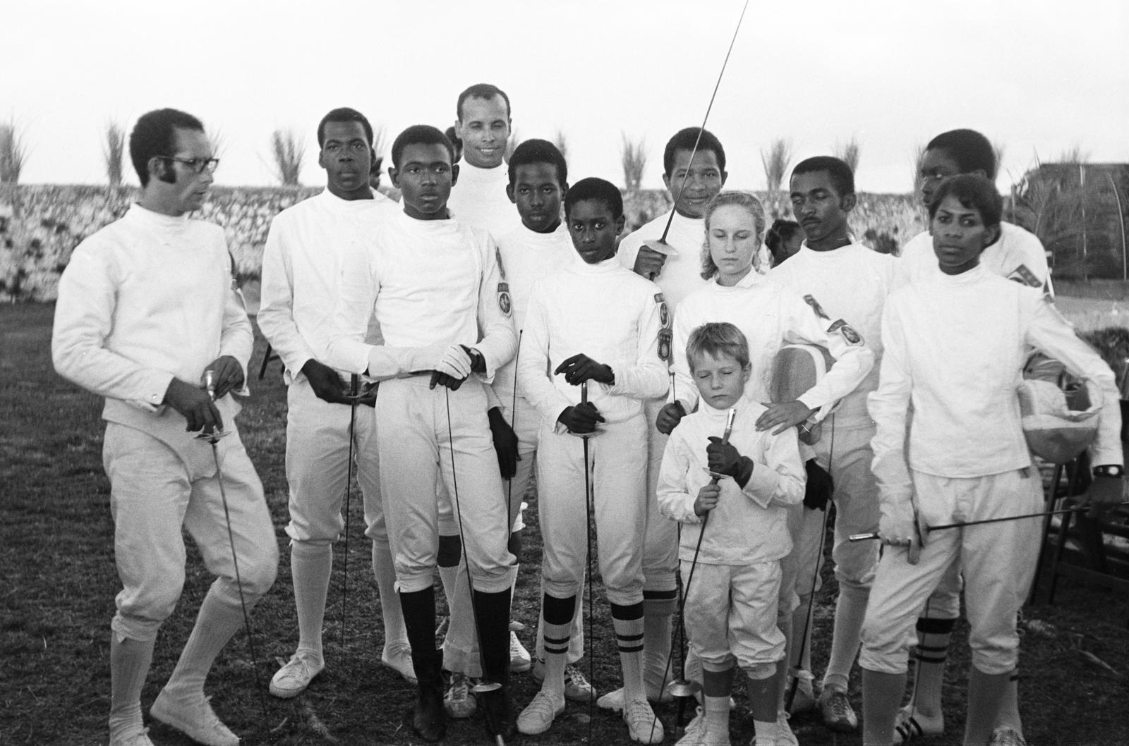Franciaország,Guadeloupe, Gara Róbert vivócsapatának tagjai., 1970, Gara Andor, Fortepan #285682