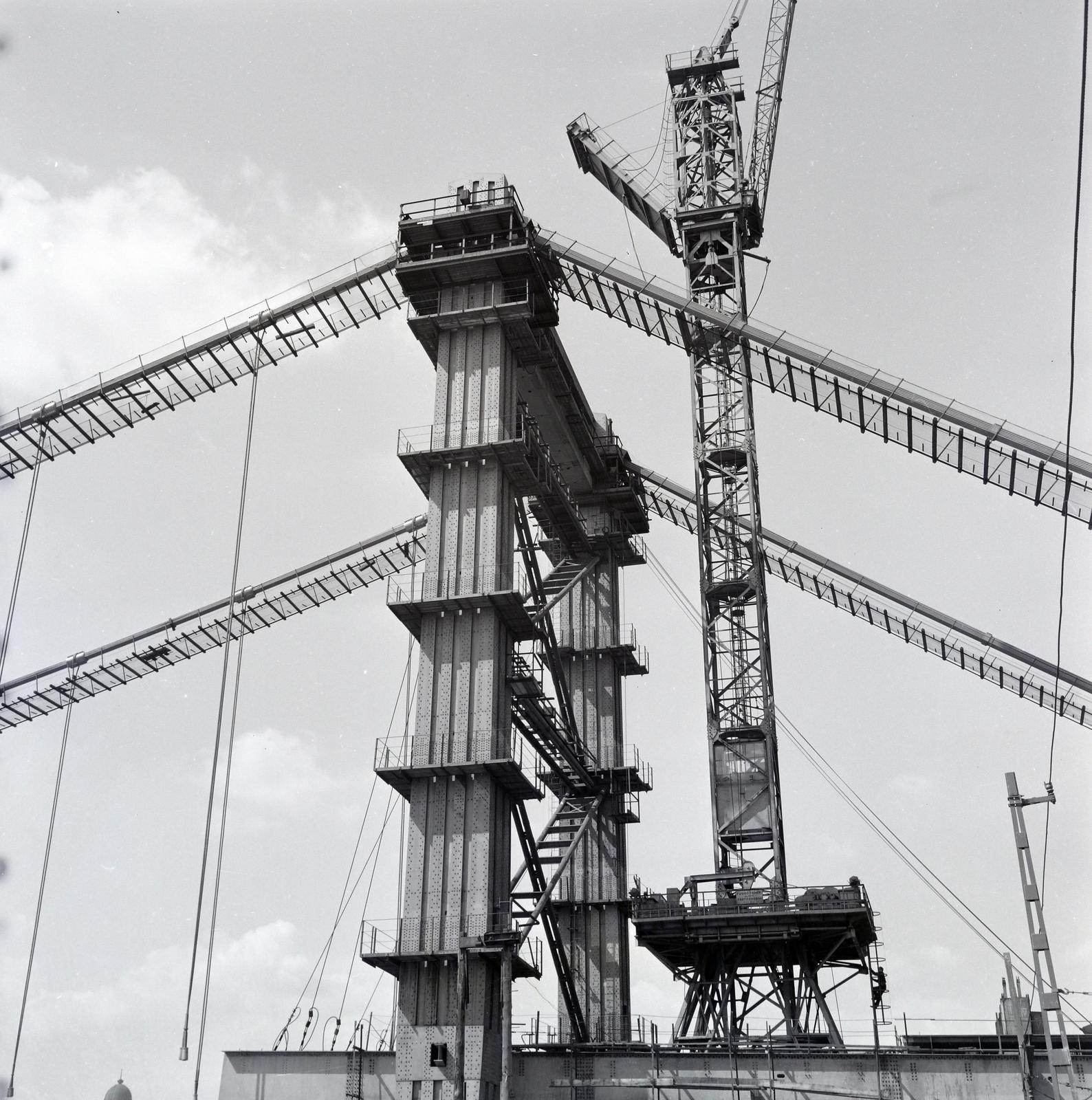 1963, Gara család, Best of, bridge building, Fortepan #285818