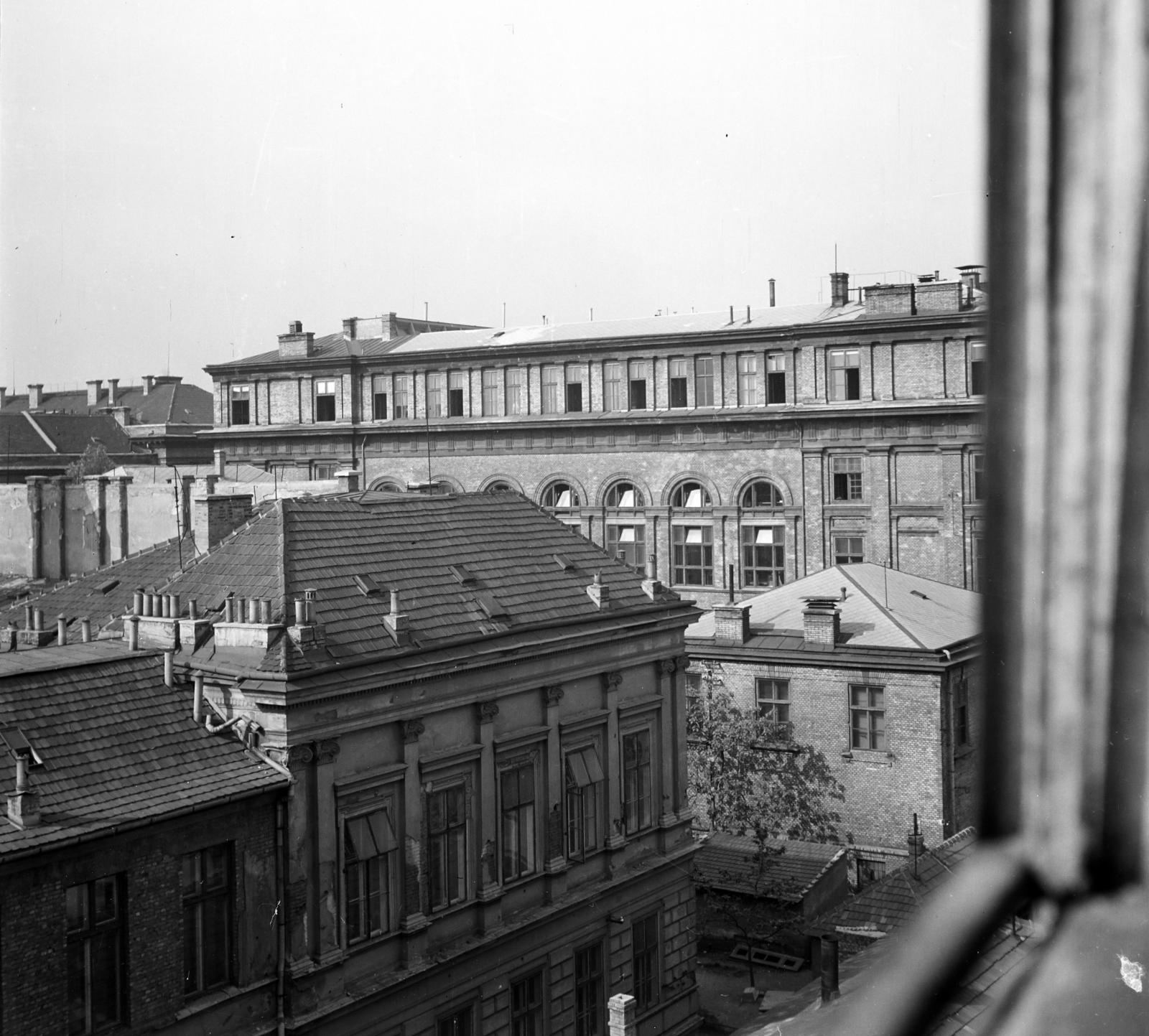 1955, Gara család, háztető, kémény, Fortepan #285848