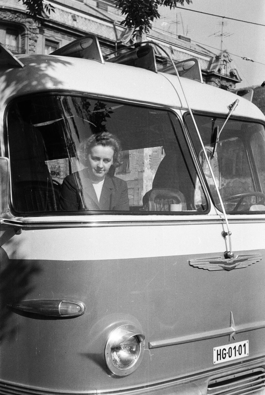 1958, Garaczi László, number plate, Fortepan #285899