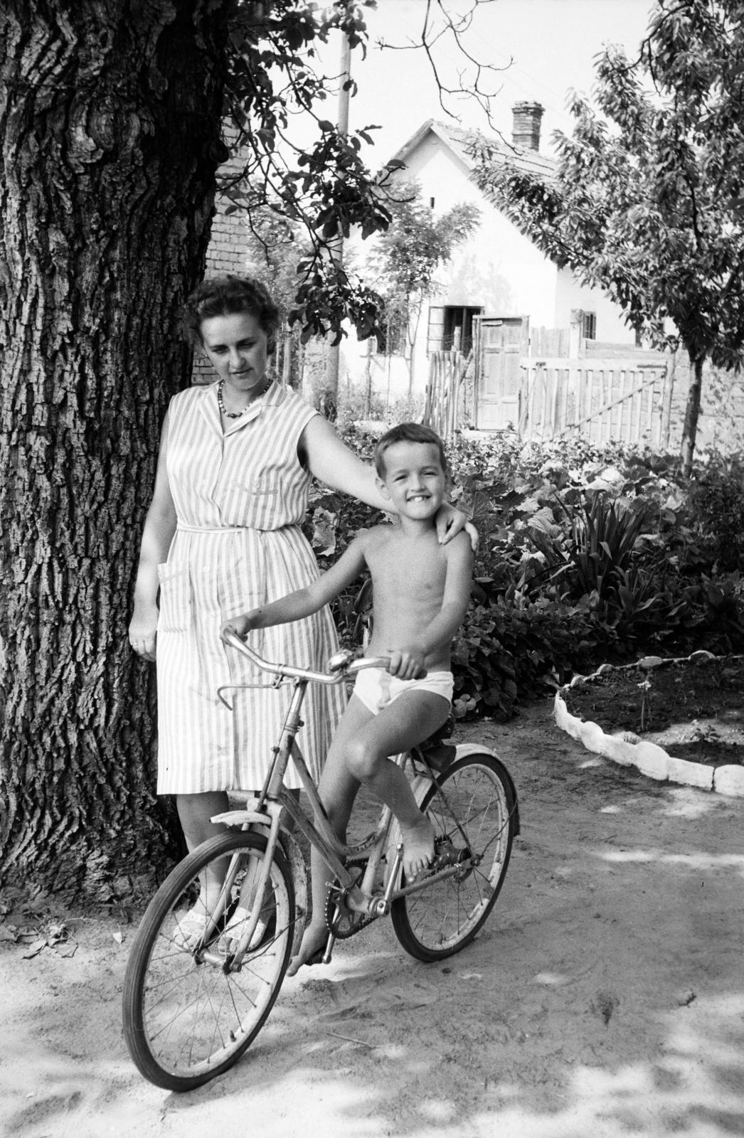 1964, Garaczi László, bicycle, Fortepan #285944