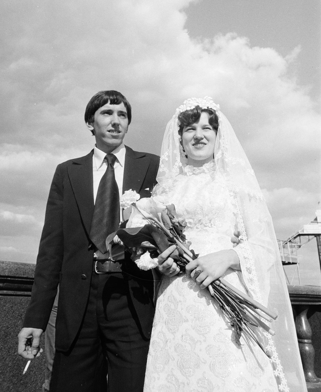 1987, Horváth Péter, man and woman, groom, bride, Fortepan #286072