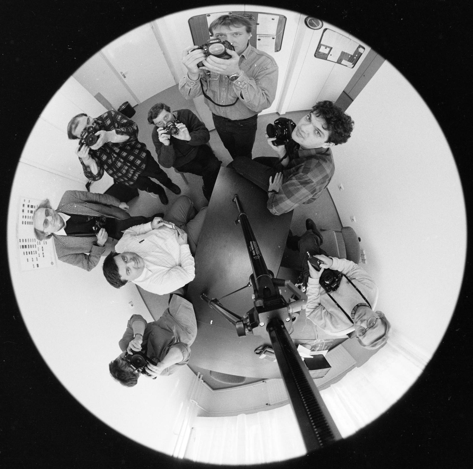 1987, Horváth Péter, plan view, camera, photographer, fisheye lens, Fortepan #286092