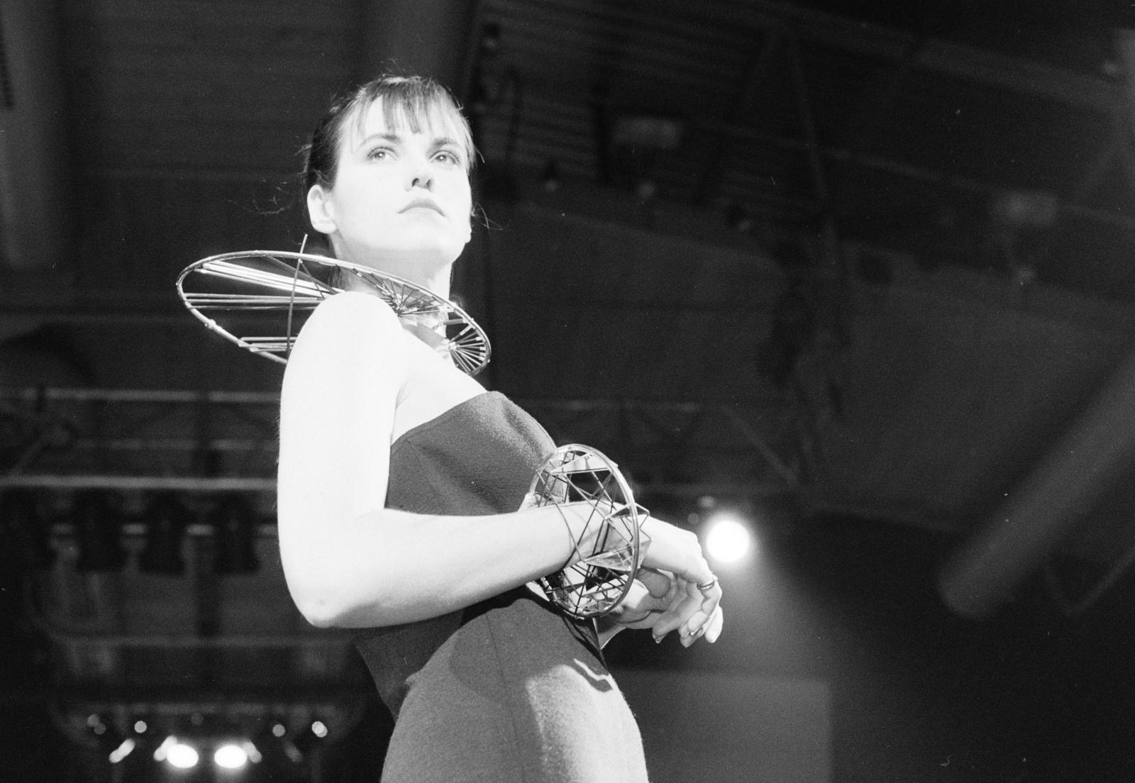 1988, Horváth Péter, fashion show, jewelry, Fortepan #286146