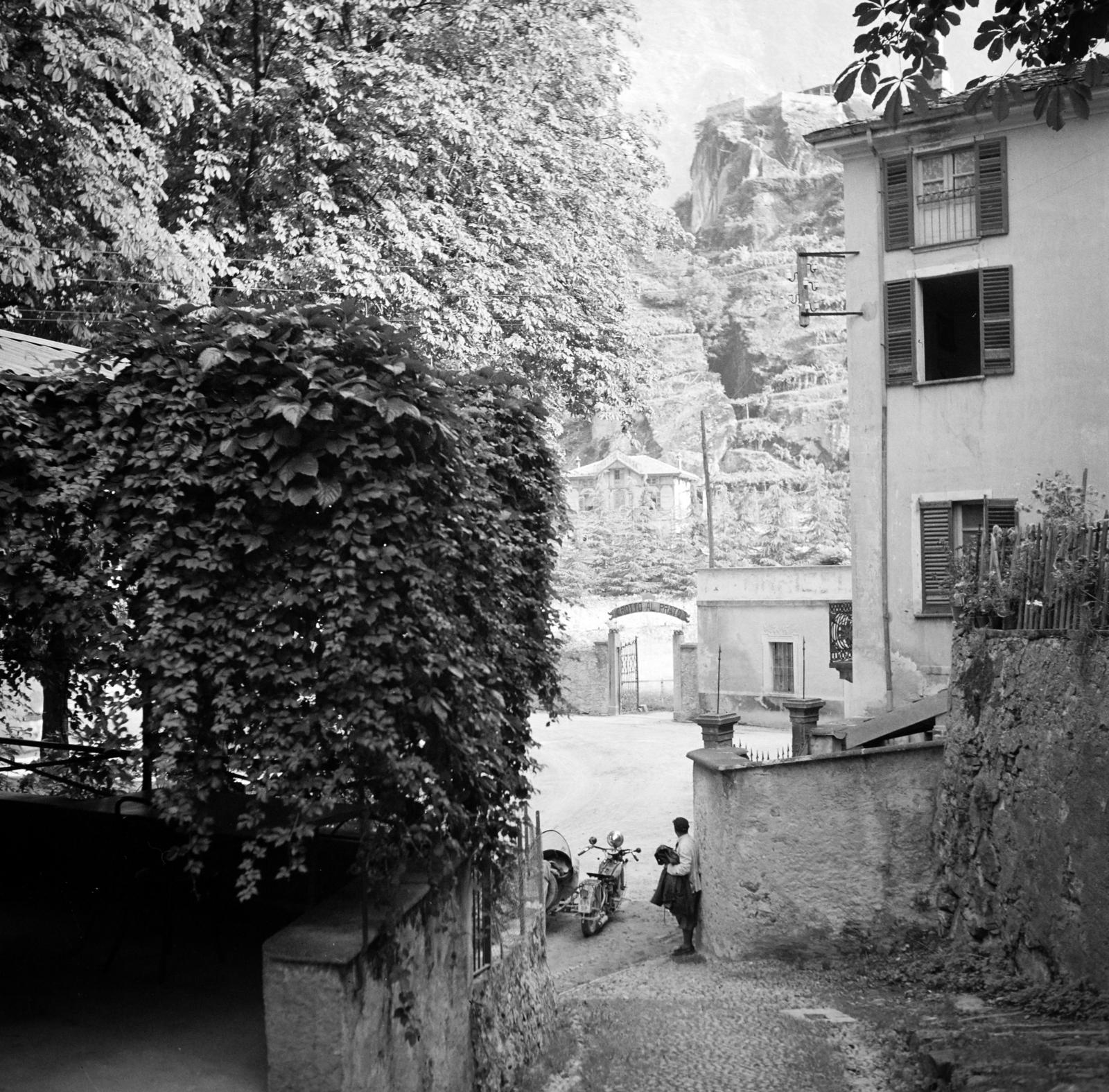Olaszország, Chiavenna, Corso Pratogiano., 1933, Kieselbach Tamás, Fortepan #286312
