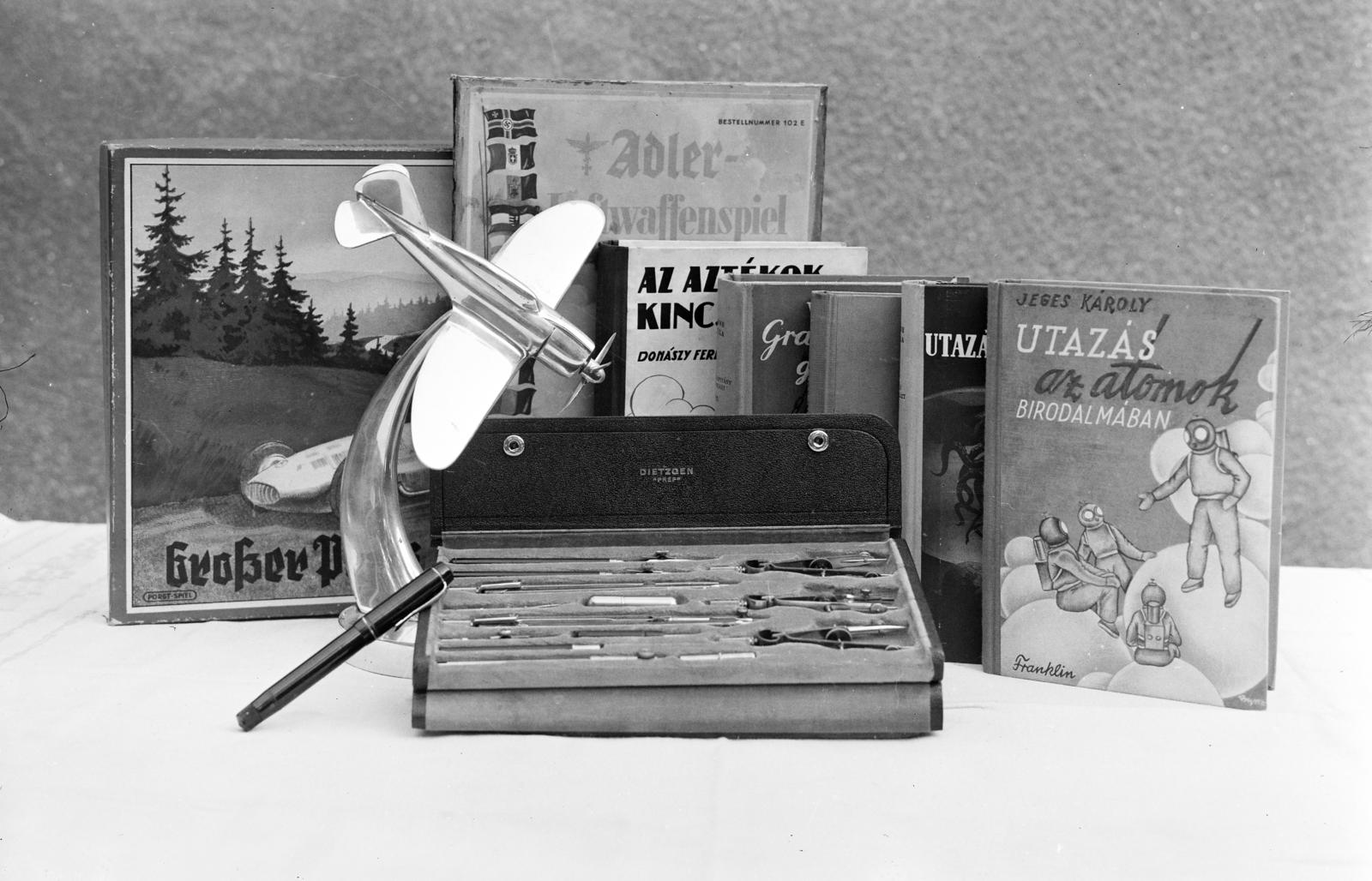 1936, Kieselbach Tamás, fountain pen, children's book, Fortepan #286449