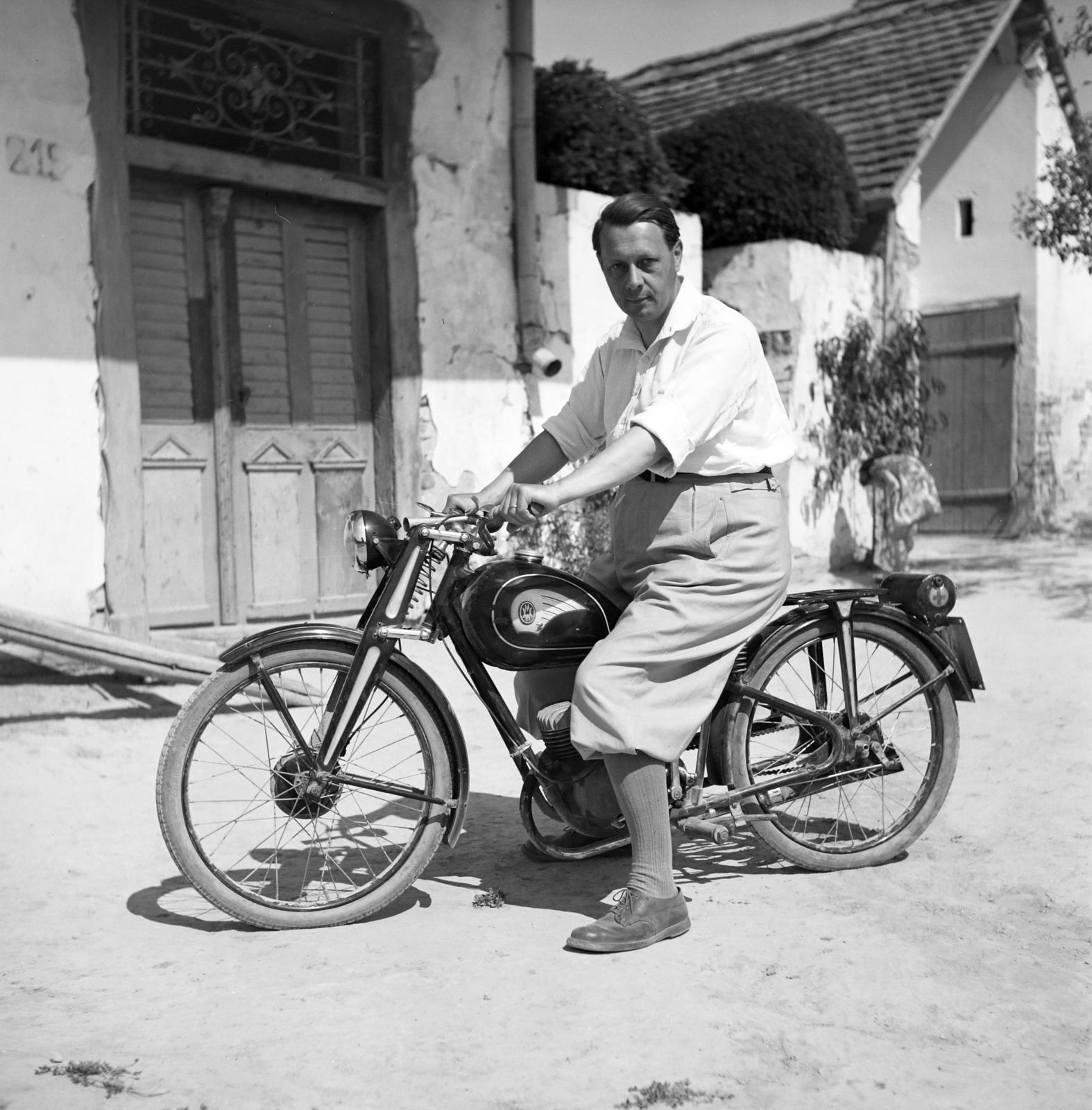 1935, Kieselbach Tamás, Weiss Manfréd-brand, motorcycle, Fortepan #286479