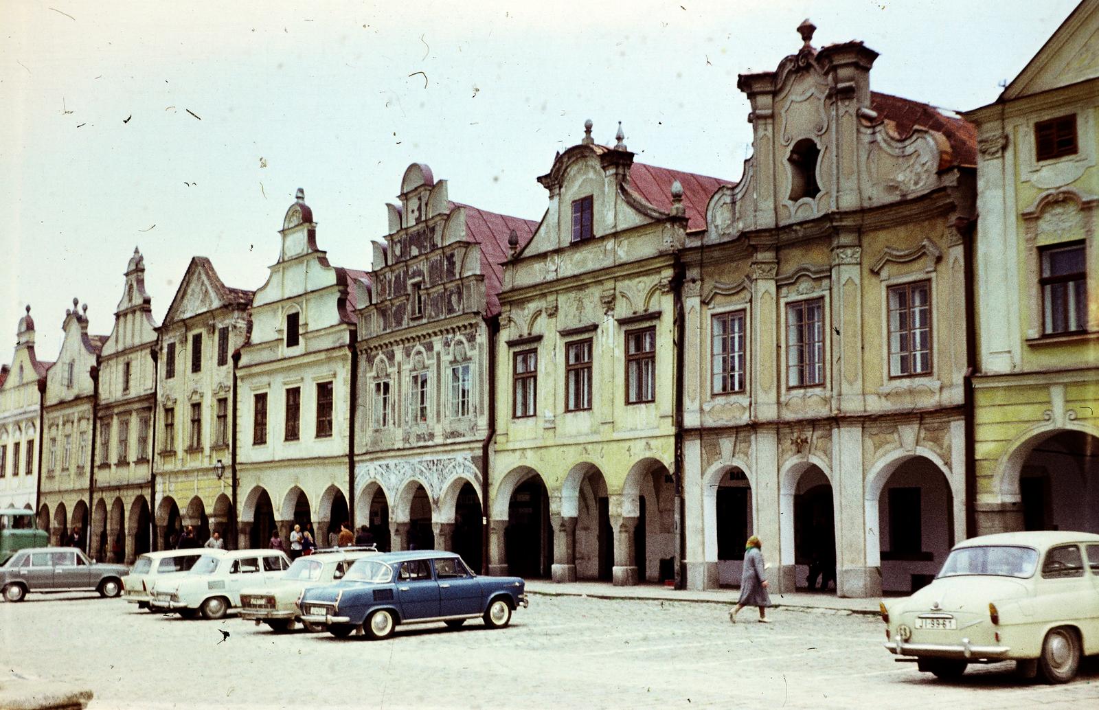 Czech Republik, Telč, Piactér (náměstí Zachariáše z Hradce)., 1973, Kozák, Fortepan #286560