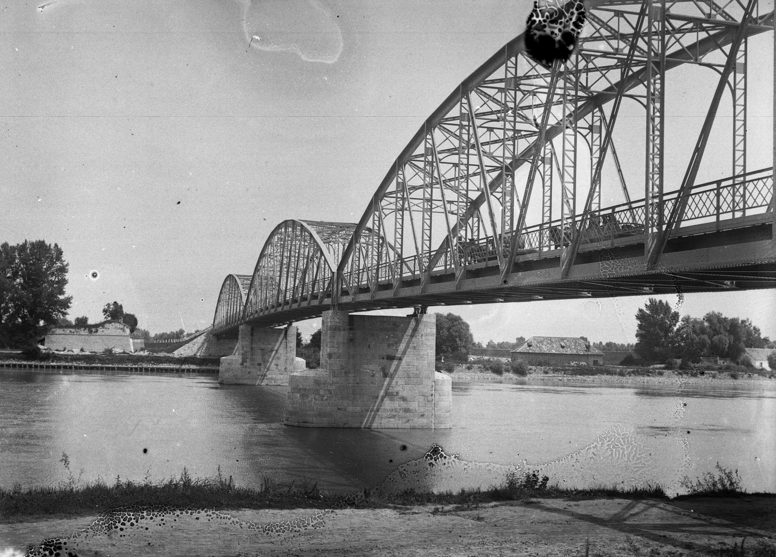 Croatia, Osijek, közúti híd., 1910, Fortepan, bridge, river, Fortepan #2871