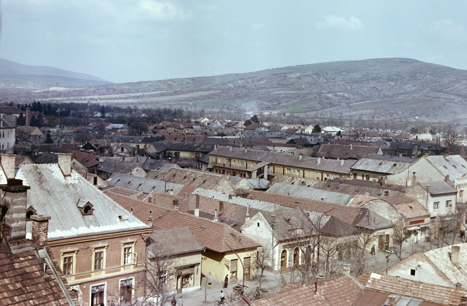 Hungary, Gyöngyös, Kossuth Lajos utca., 1964, Építésügyi Dokumentációs és Információs Központ, VÁTI, colorful, picture, Fortepan #28729
