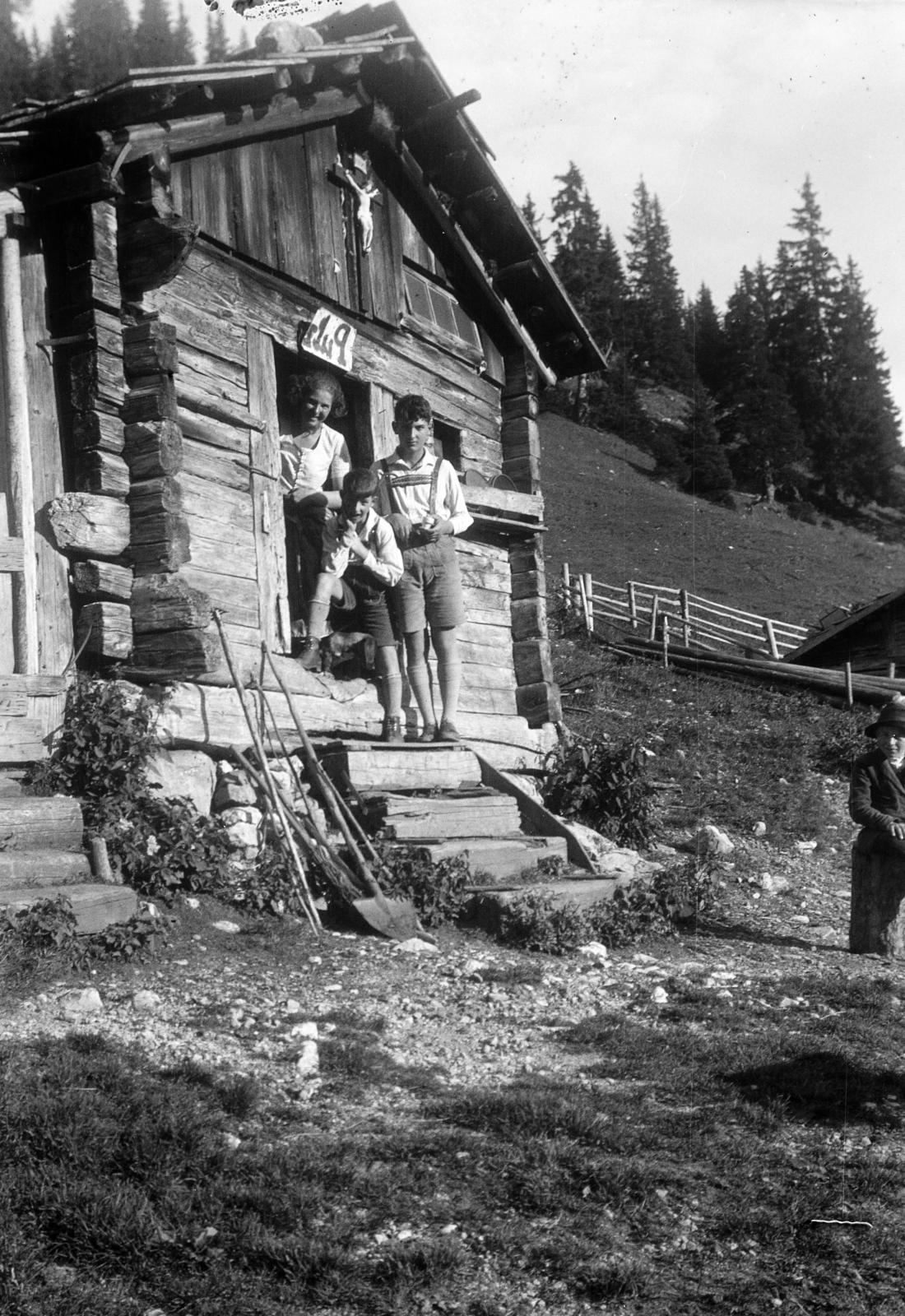 1920, Lánchidi Péter, wooden cottage, Fortepan #287480