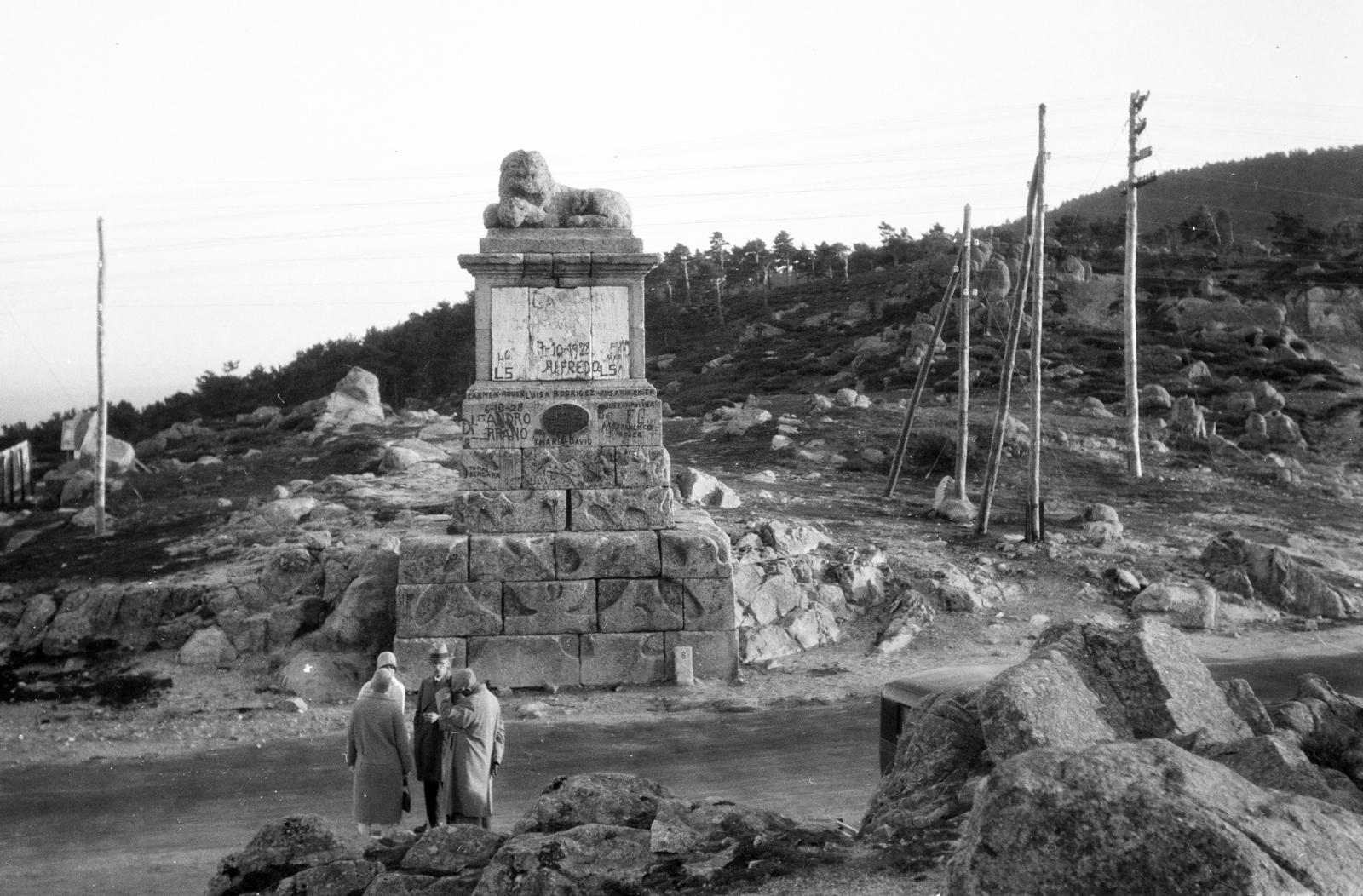 Spanyolország, Guadarrama-hágó (Puerto de Guadarrama / Alto del León)., 1921, Lánchidi Péter, Fortepan #287517