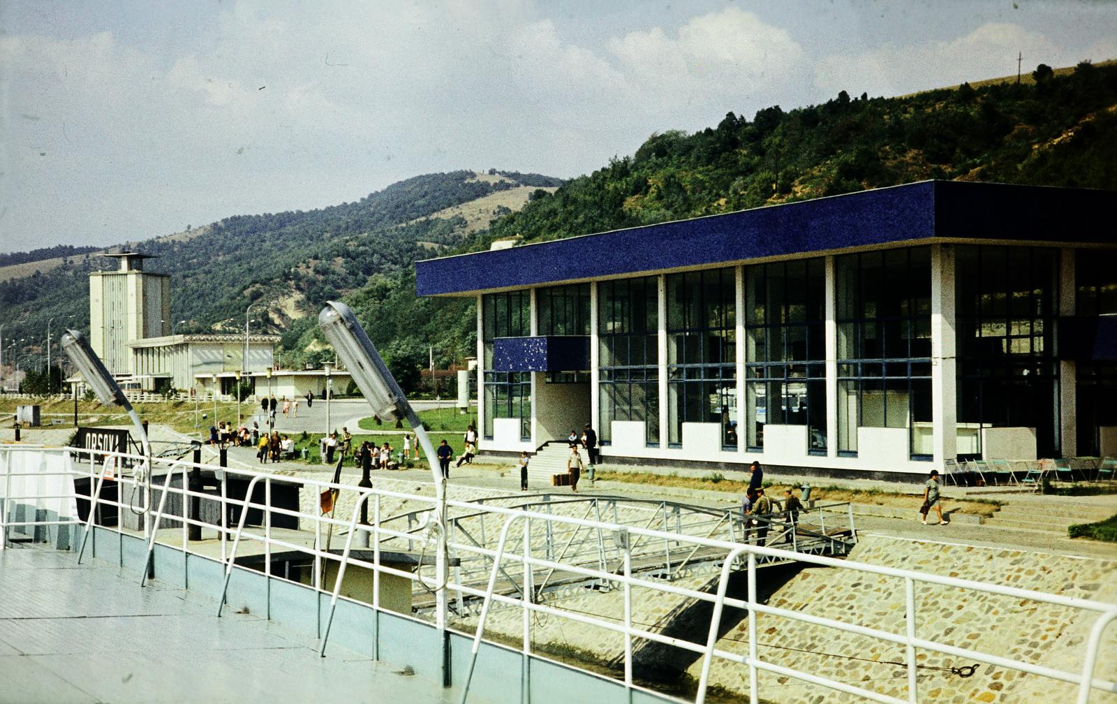 Románia, Orsova, hajóállomás a Dunán., 1970, Liszkay Ferenc, Fortepan #287668