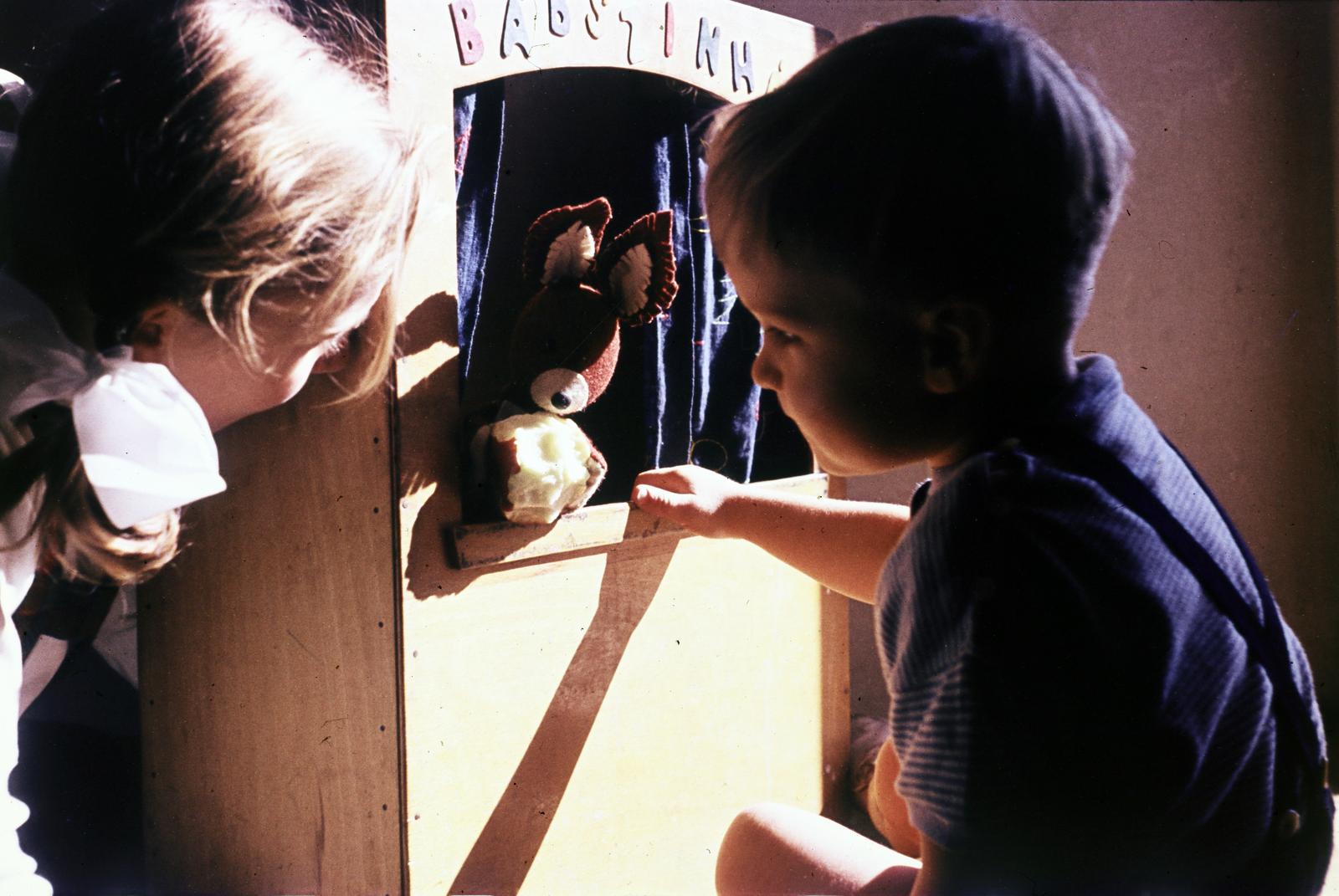 1957, Csaba László örökösei, colorful, puppet-show, Fortepan #287918