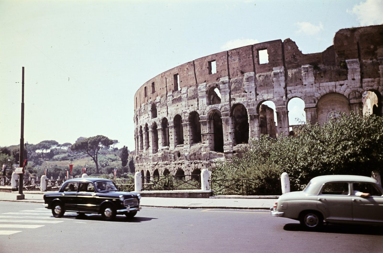 1960, Csaba László örökösei, Roman Empire, Mercedes W120, colorful, Fortepan #287941