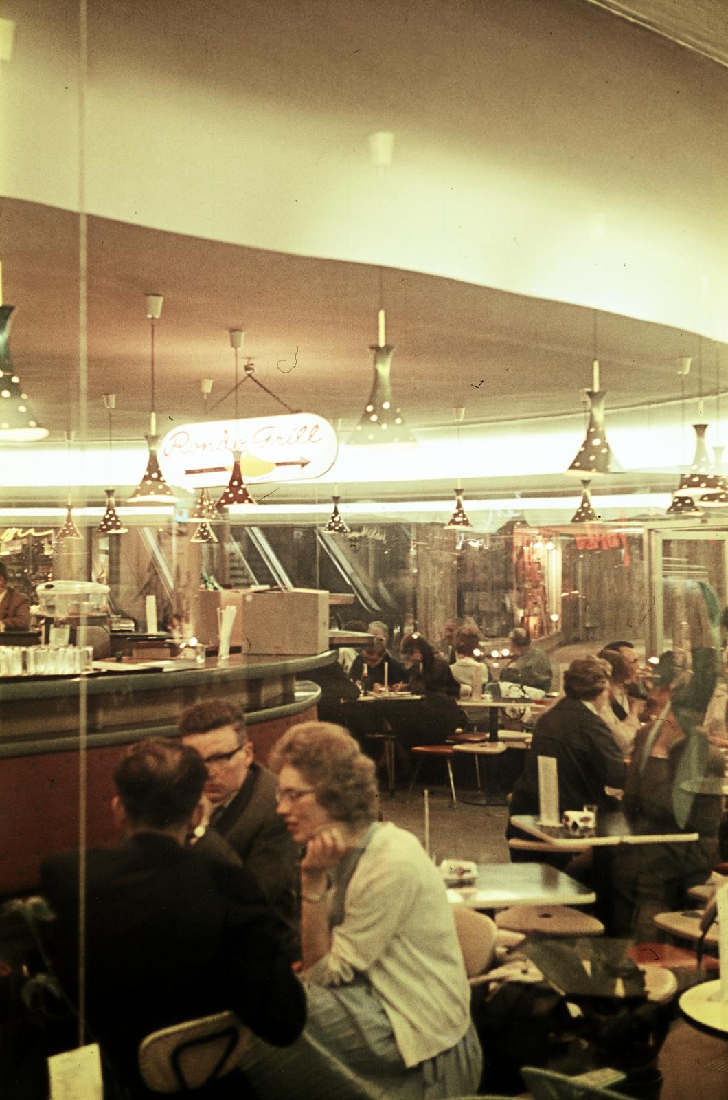 Austria, Vienna, Opernpassage, Café Rondo., 1962, Csaba László örökösei, colorful, hospitality, Fortepan #287981